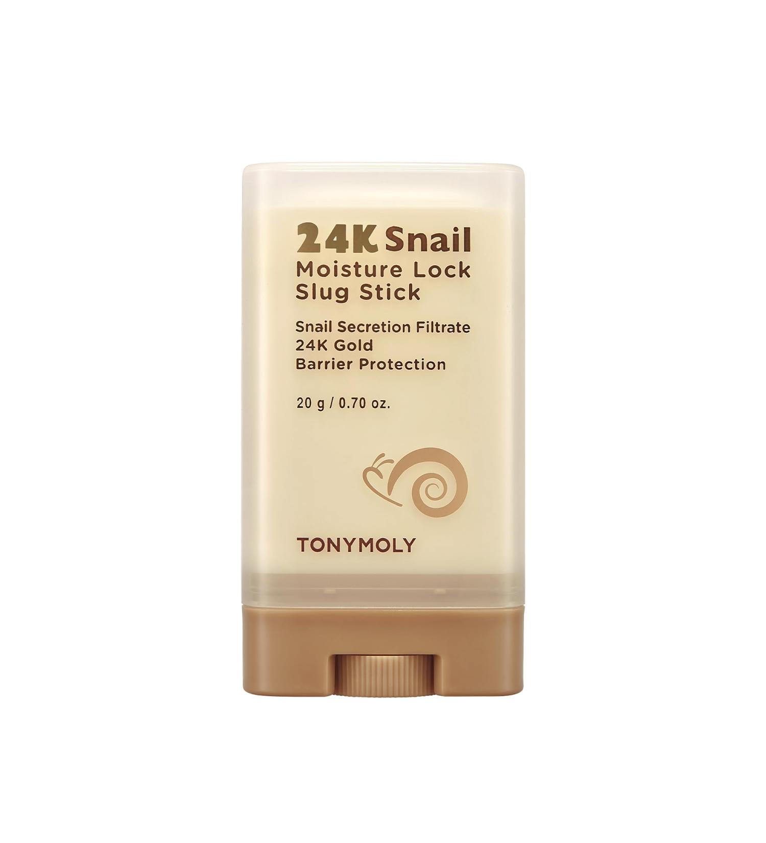 TONYMOLY 24K Snail Moisture Lock Slug Stick - Hydrating Multi Balm with Snail Mucin & 24K Gold for Barrier Protection | International Shipping Available - Buy Online on GoSupps.com