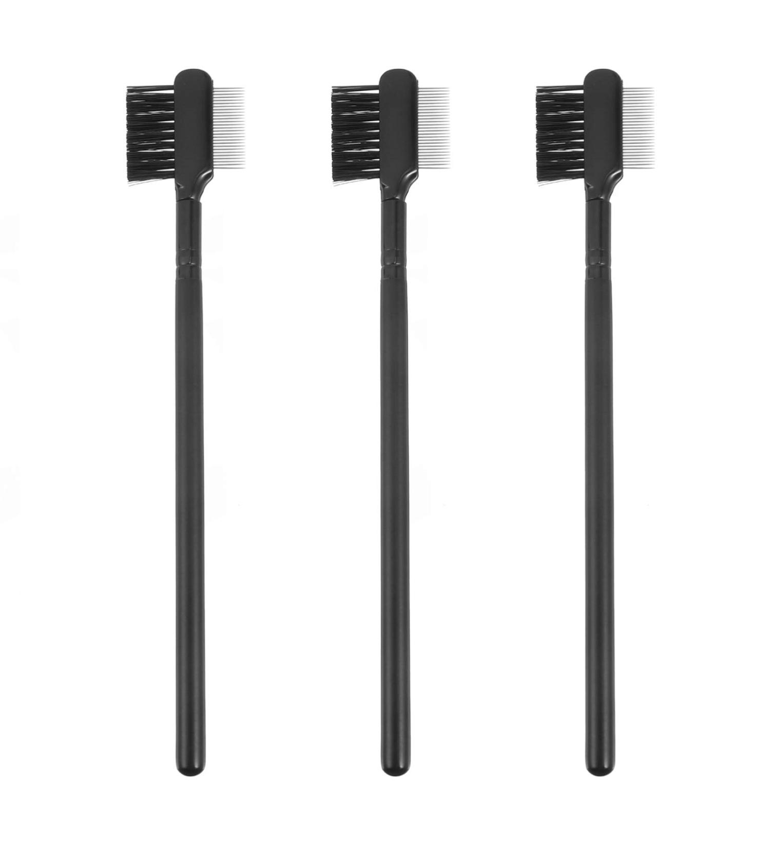 FRCOLOR 3Pcs Eyelash Brush & Eyebrow Comb Set - Dual Cosmetic Makeup Tool for Women & Girls | International Shipping Available - Buy Online on GoSupps.com