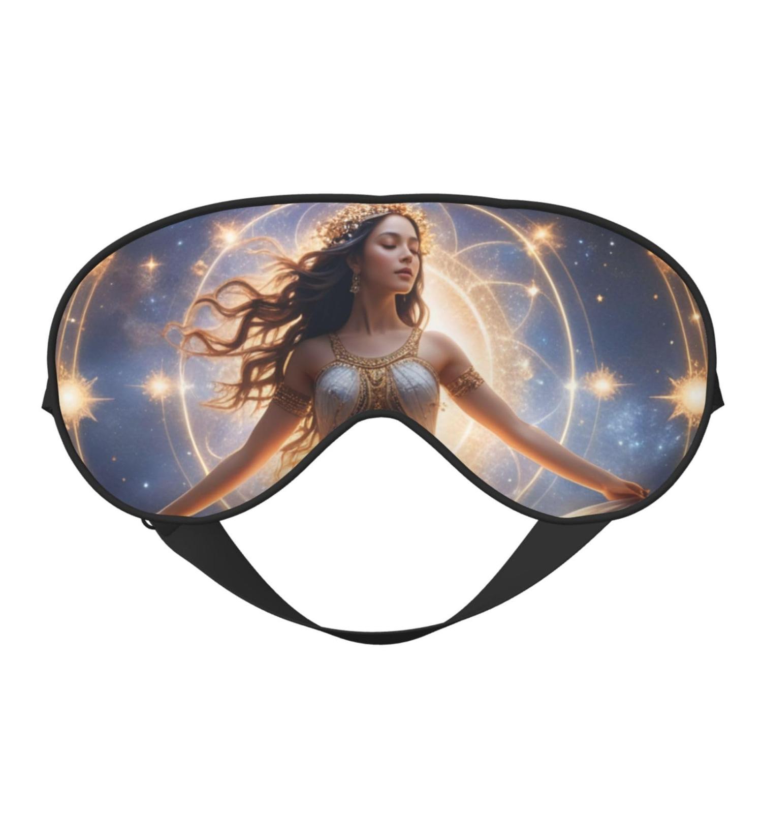 Soft Celestial Dance Eye Mask - Adjustable Breathable Light Blocking & Double-Sided for Ideal Sleep - Buy Online on GoSupps.com
