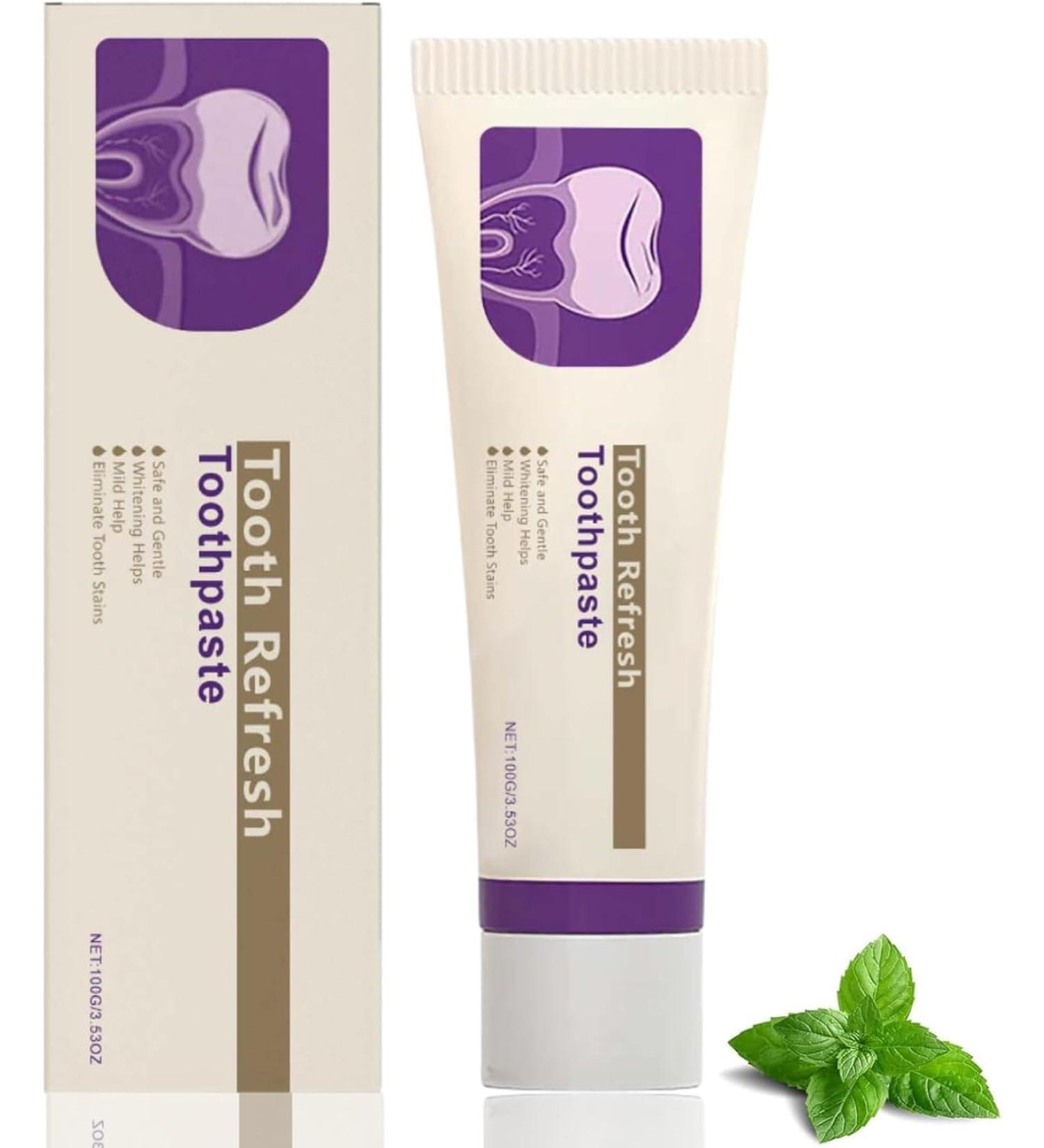  CCDSR Kreain Nature Tooth Refresh Toothpaste 100g Strengthens enamel and ensures fresh breath for sensitive teeth removes stains and promotes healthy teeth gentle and non-irritating. - Buy Online on GoSupps.com