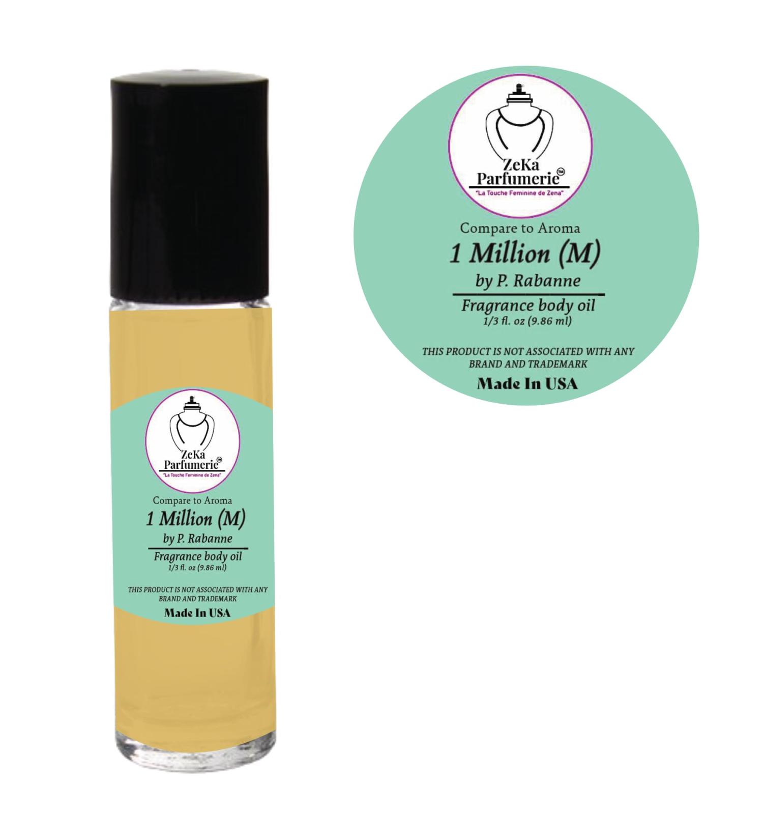 Compare to Aroma 1 Million by P. Rabanne for Men - Travel Size 1/3 oz (9.86ml) Fragrance Body Oil Roll-On - International Shipping - Buy Online on GoSupps.com