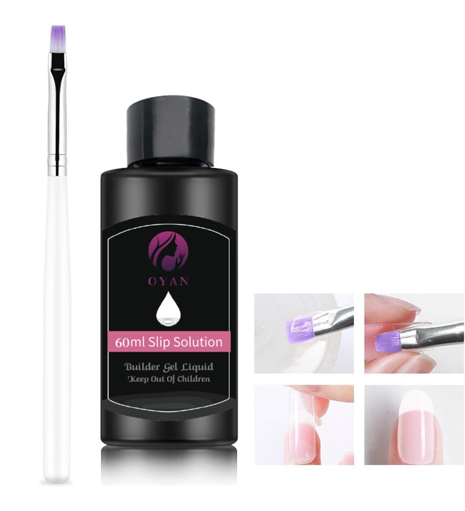 Slip Solution 60ml For Nail Builder Gel Poly Nail Extension False Nail Gels Nail Extension Builder Enhancement Crystal Poly Builder Gel For Manicure BeginnersNail Art French (60ML) - Buy Online on GoSupps.com