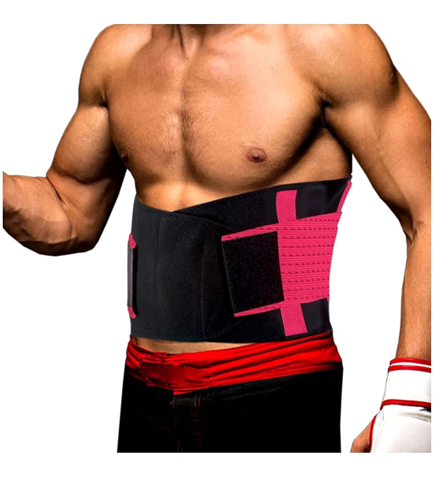 Men Women Posture Corrector Orthopedic Brace Sport Lumbar Support Belt Back Brace Adjustable Straps Shoulder Support Trainer Waist/Abdomen Support (Red XXLarge) lofty ambition Red XXXLarge - Buy Online on GoSupps.com