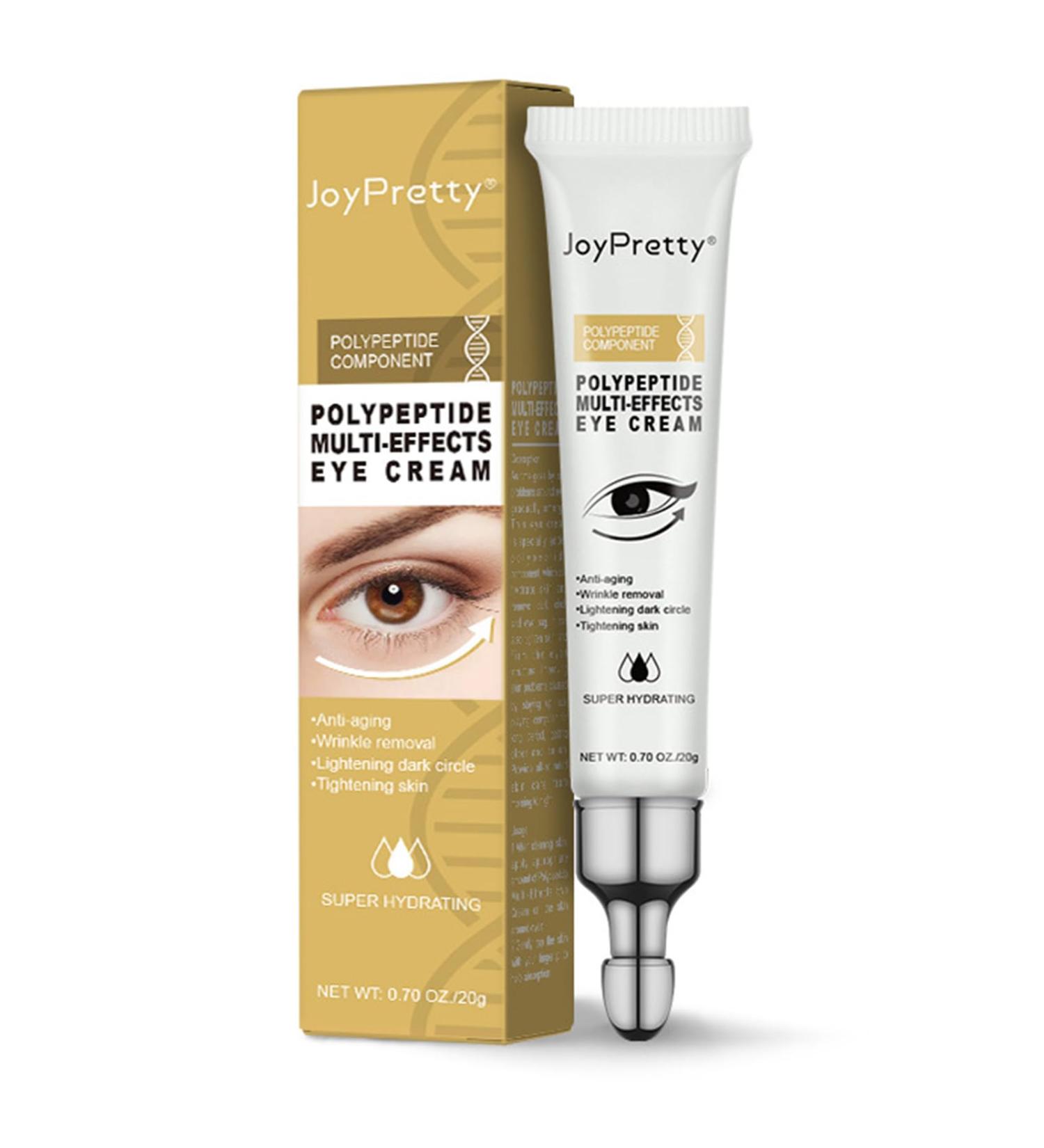 Polypeptide Eye Cream for Dark Circles & Puffiness | Anti-Aging Firming Eye Serum for Bags & Wrinkle Removal - Buy Online on GoSupps.com
