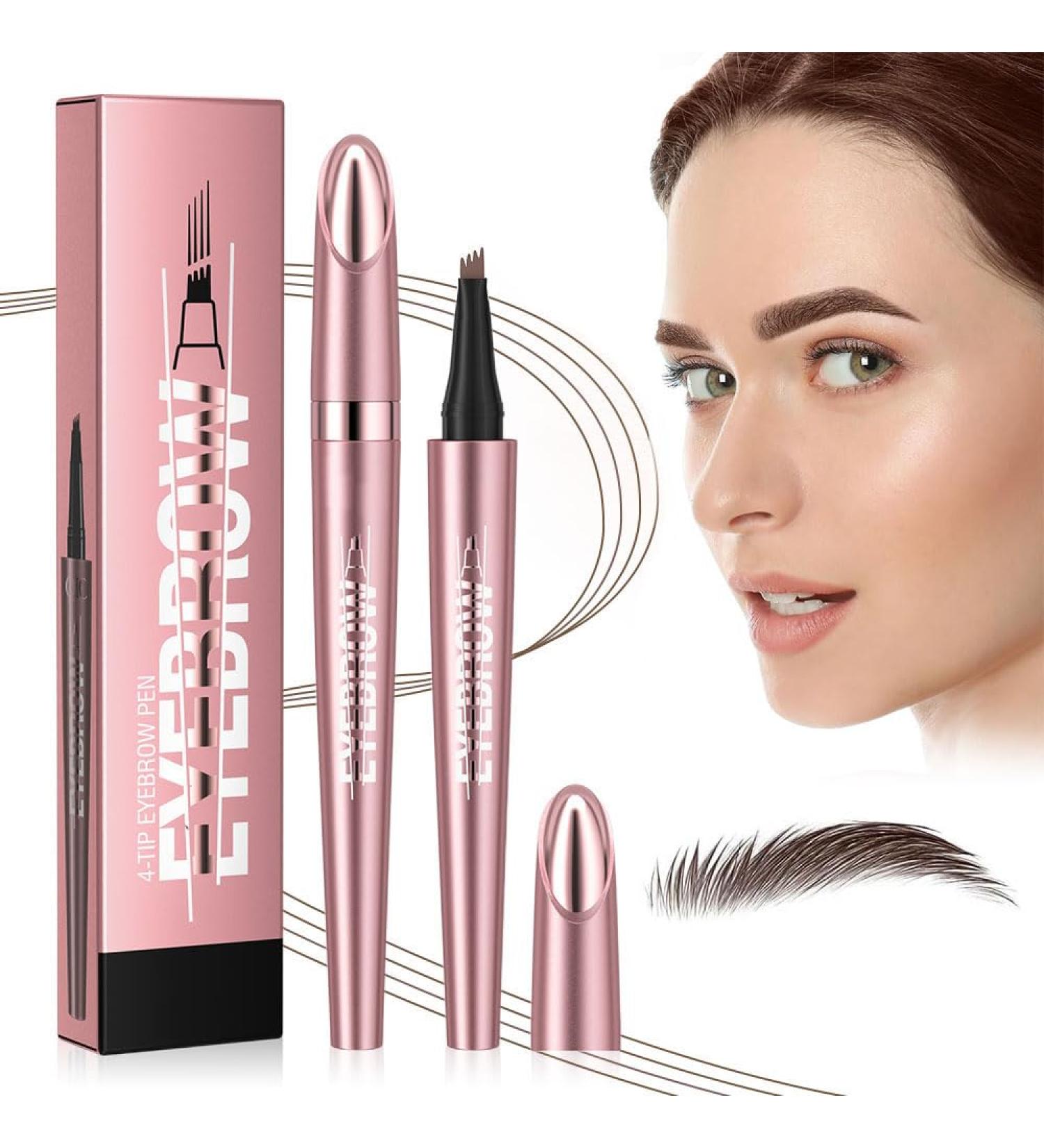 3D Magic Waterproof Eyebrow Pencil with 4 Fork Tips 2024 New Micro Eyebrow Pencil Eyebrow Pencil Effortlessly Creates Natural Looking Brows (2# Dark Brown) - Buy Online on GoSupps.com