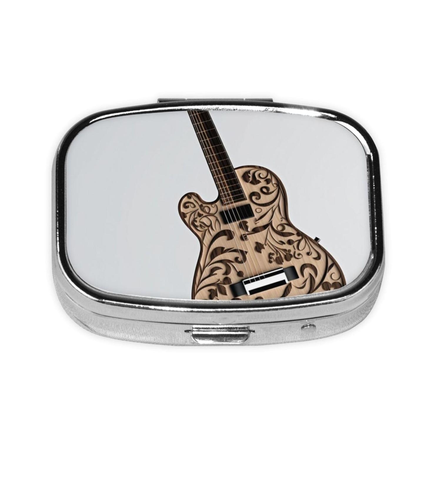 Buy Guitar Design Portable Pill Box | Travel Medicine Organizer | International Shipping - Buy Online on GoSupps.com