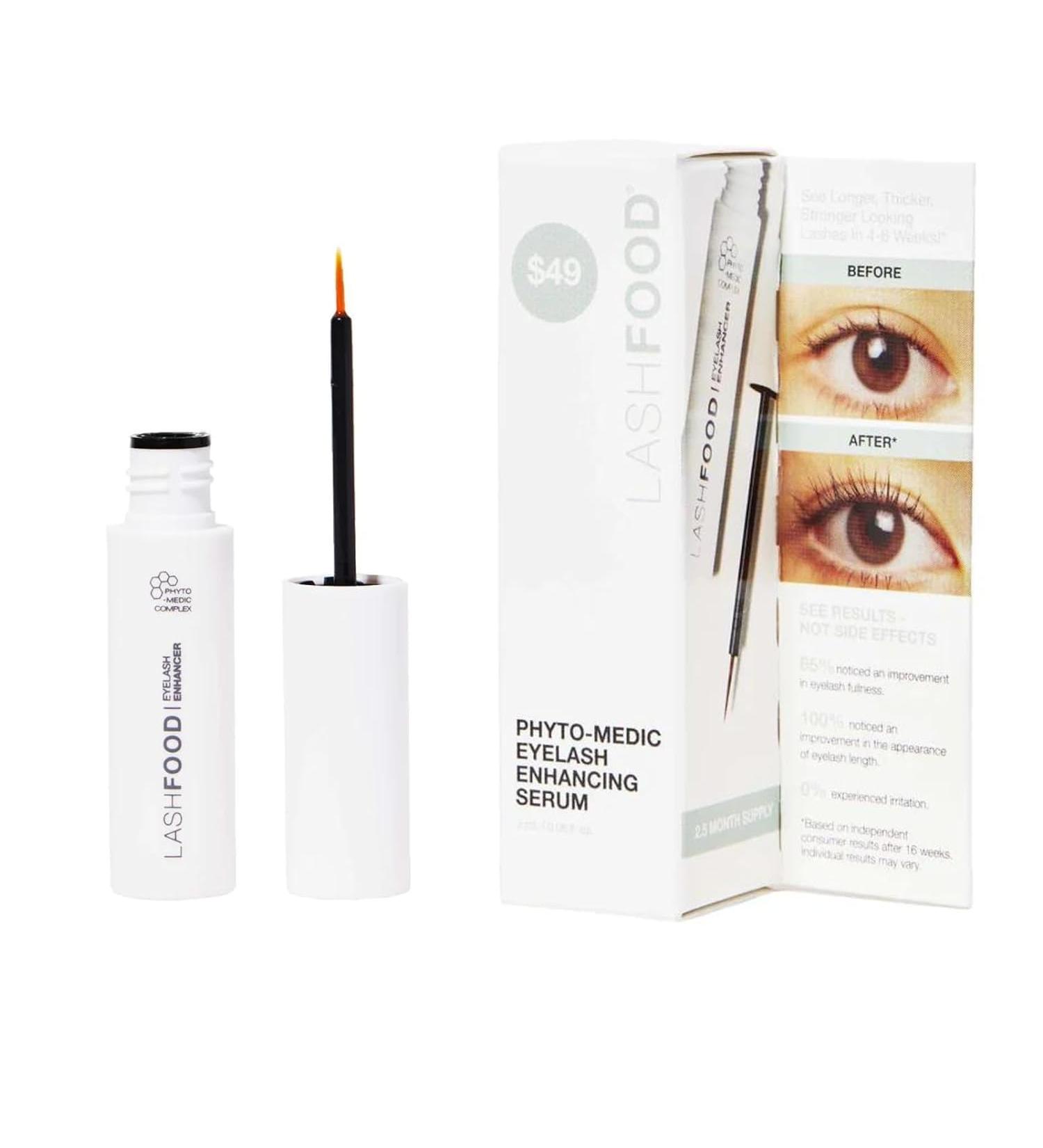LashFood Eyelash Growth Serum | Phyto-Medic Complex | Longer Fuller Thicker Lashes | 2.5 Month Supply | Advanced Lash Treatment 0.05oz - Buy Internationally - Buy Online on GoSupps.com