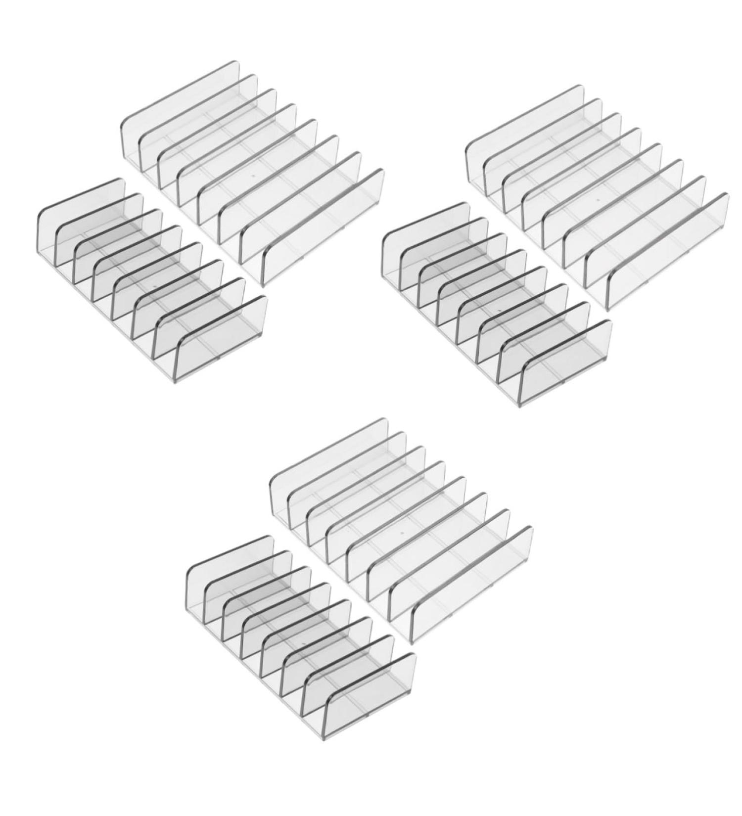 FRCOLOR 6 Pcs Cosmetic Storage Box Gray Eyeshadow Clear Eyeshadow Organizer Makeup Pallet Organizer Shell - Buy Online on GoSupps.com