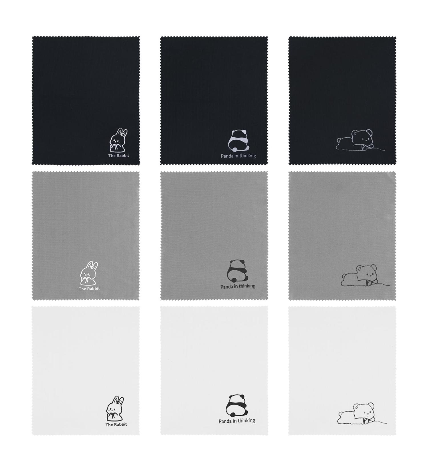 Buy 9pcs Cute Animal Microfiber Cleaning Cloths for Glasses - Soft Lens Wipes Perfect for Eyeglasses Cameras & Screens - Buy Online on GoSupps.com