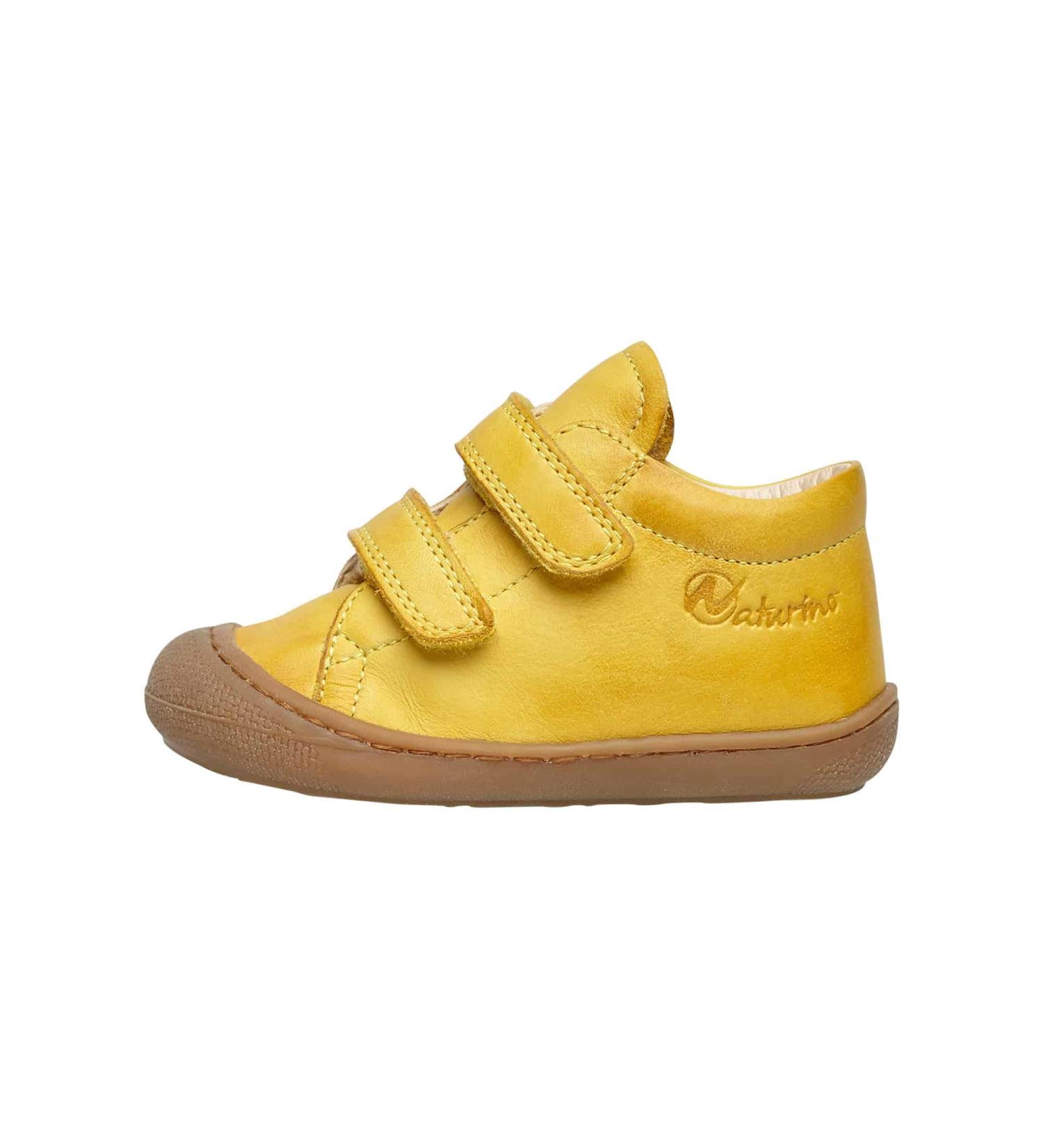 Naturino Cocoon VL Leather First Steps Shoes 3 UK Child Yellow - Premium Quality - Buy Online on GoSupps.com