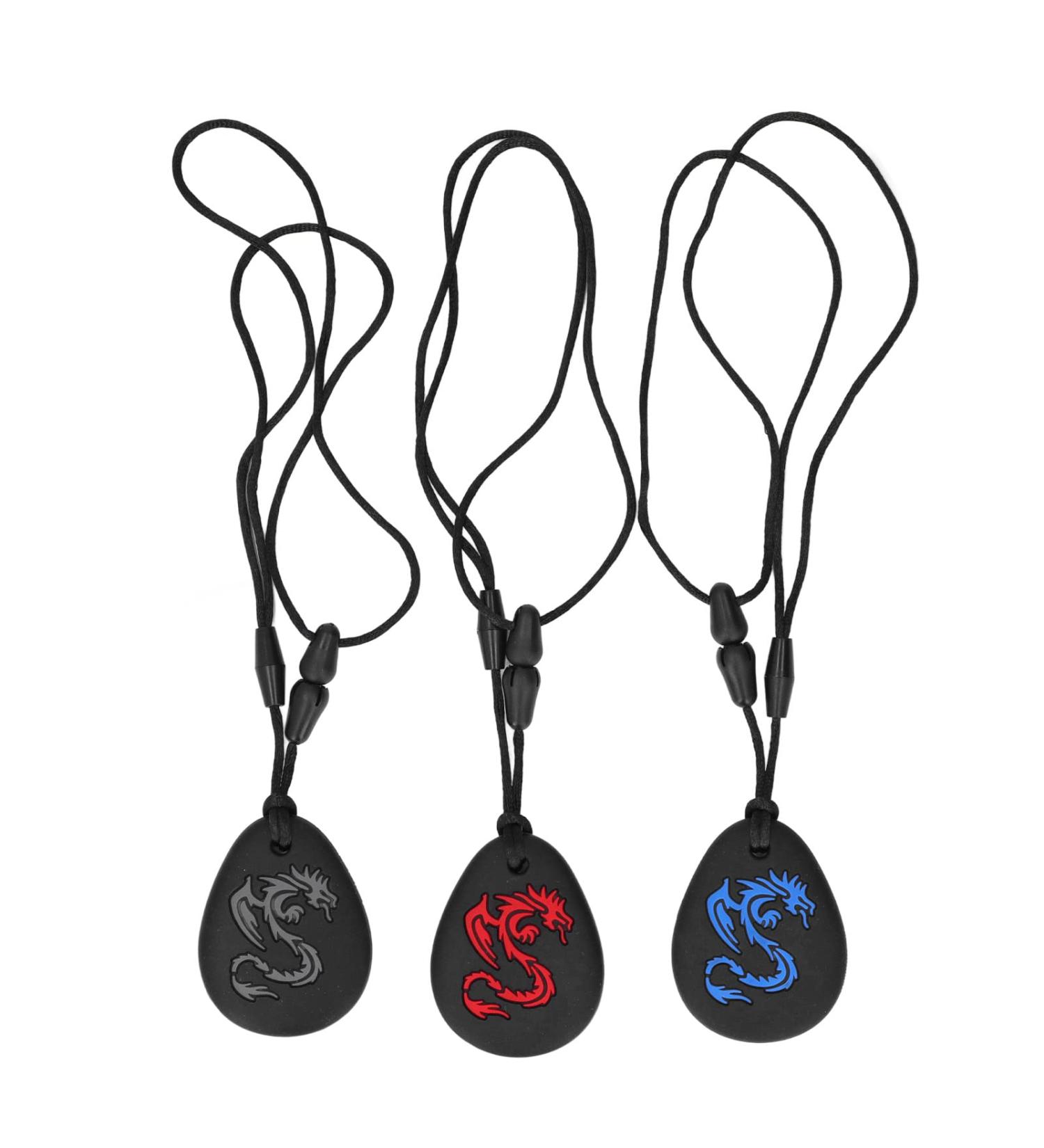Buy Baby Bite Ring Necklace Set - 3 Silicone Chewing Toys for Girls | Calming & Coolable Teething Relief - Buy Online on GoSupps.com