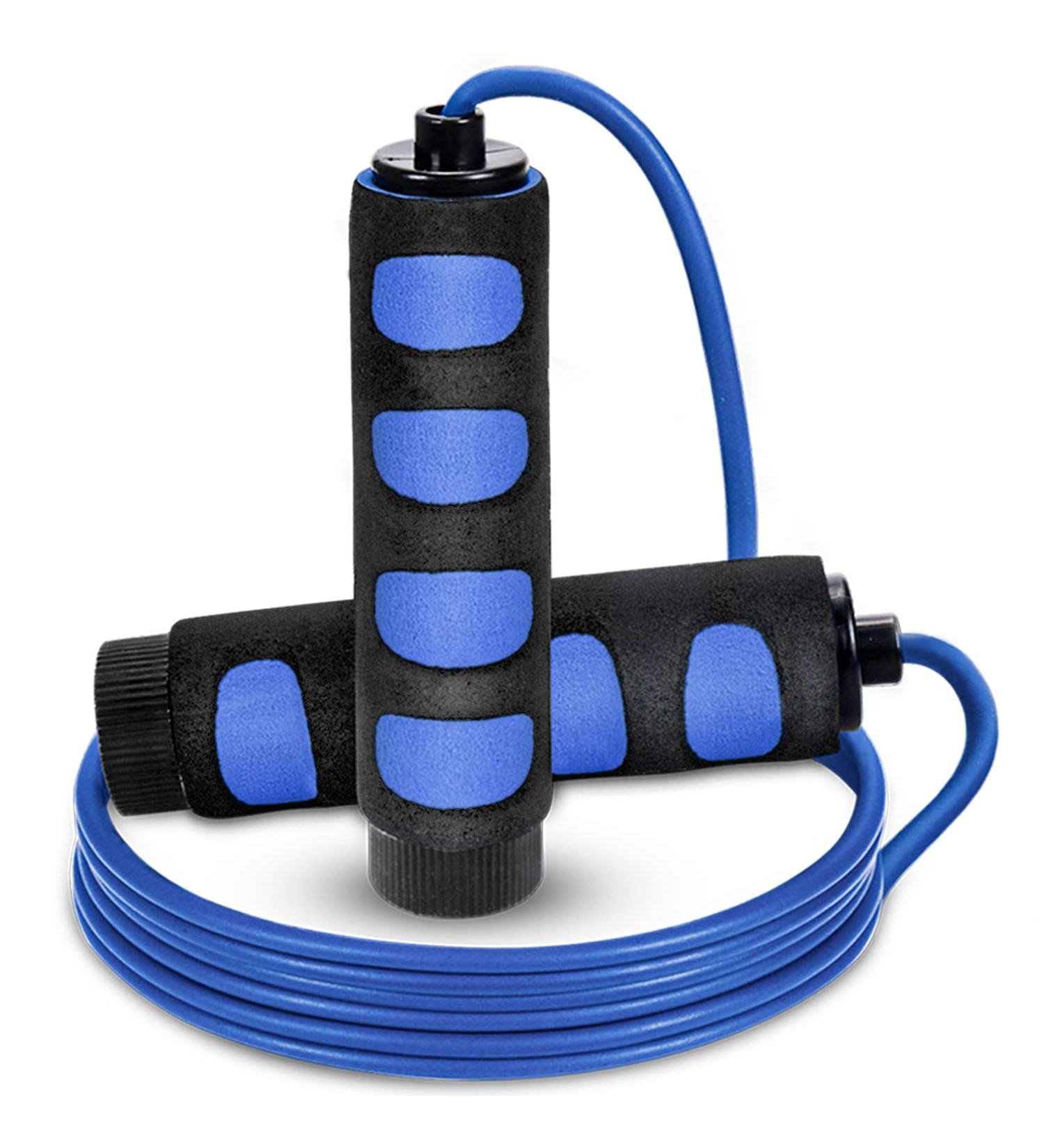 HITOP Adjustable Jump Rope for Kids & Adults - Blue | Sport Fitness Workout Toy for Christmas Stocking Stuffers - Buy Online on GoSupps.com