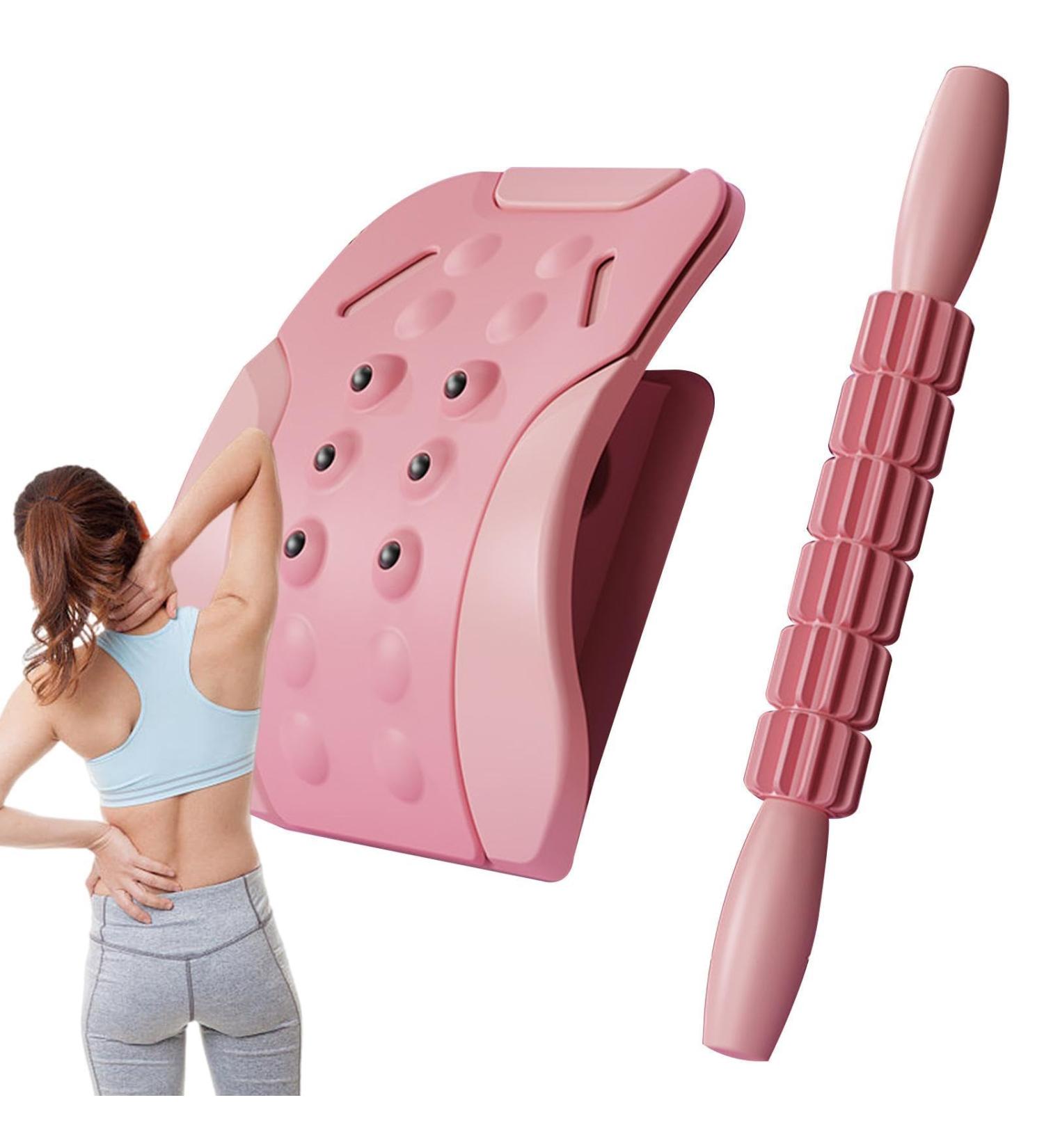 Buy 3-Stage Adjustable Lumbar Straps & Support for Lower Back and Neck - Enhanced Spinal Health with Massage Stick & Backlight Pillow - Buy Online on GoSupps.com