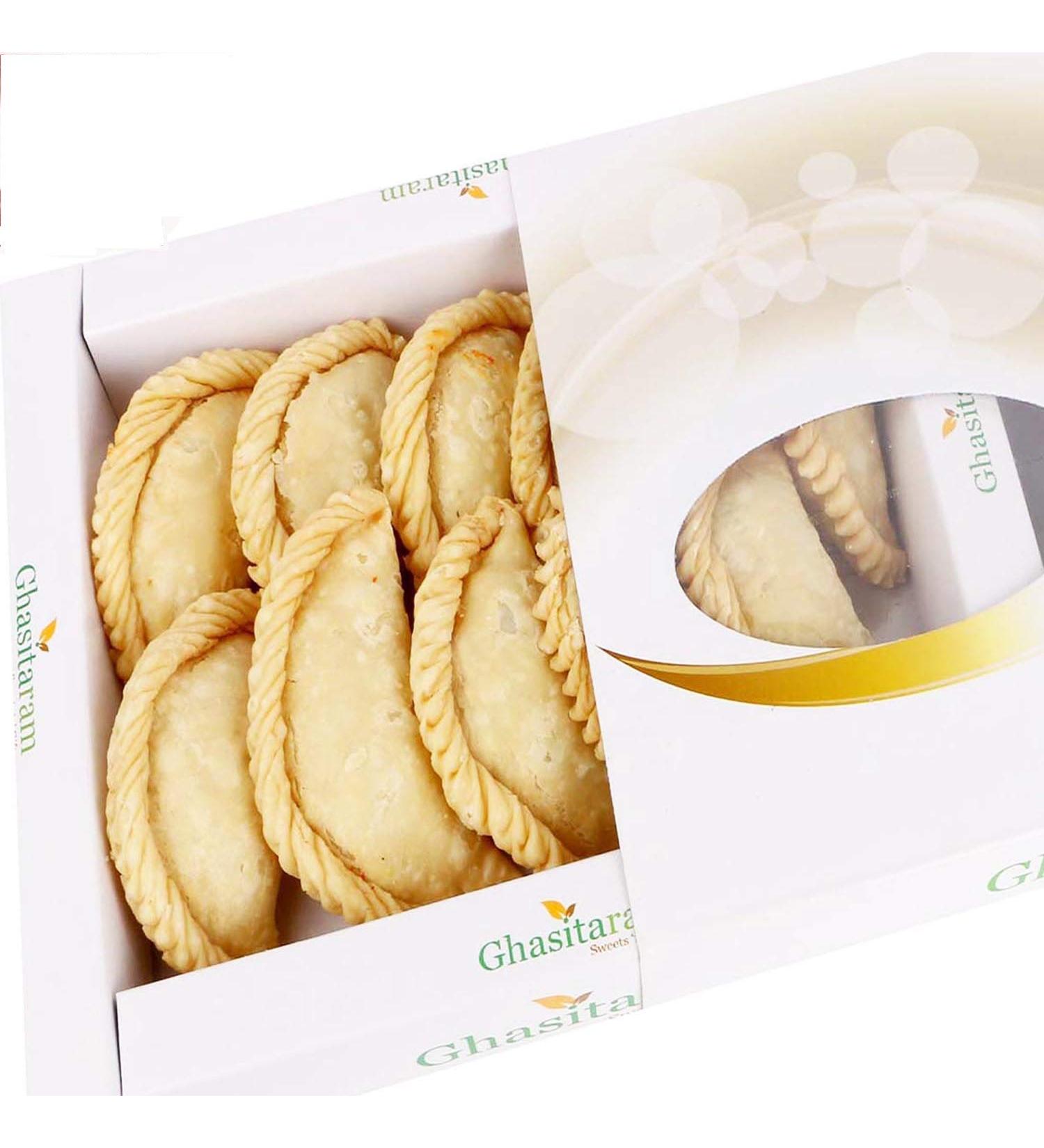Ghasitaram Gifts Dry Sweet Gujiya 600 GMS