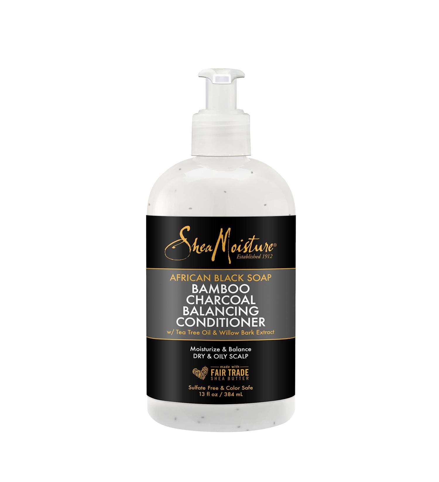 SheaMoisture African Black Soap Bamboo Charcoal Conditioner - 13oz - Buy Online on GoSupps.com