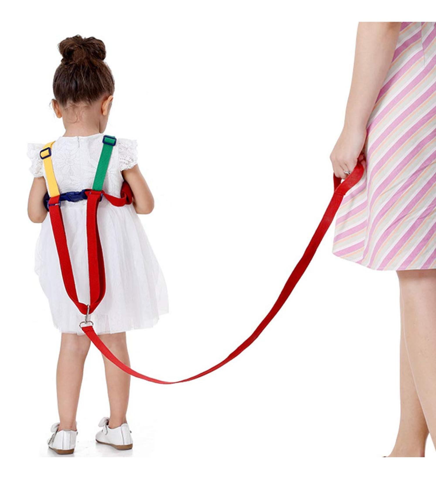SUNTA Toddler Safety Harness & Leash | Anti Lost Wrist Link | Walk Learning Helper - Yellow & Green - Buy Online on GoSupps.com