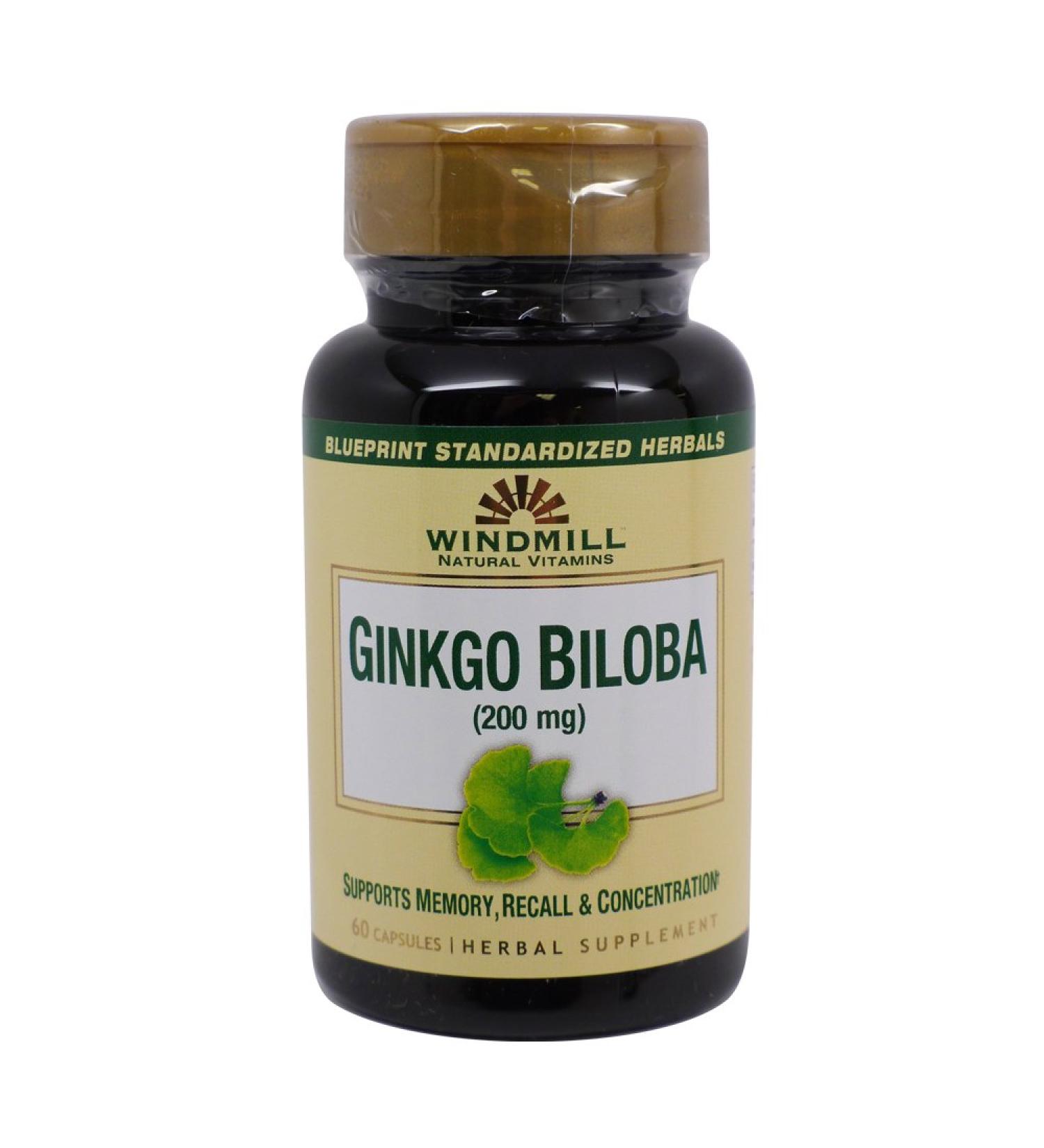 Ginkgo Biloba 200mg 60 Caps by Windmill