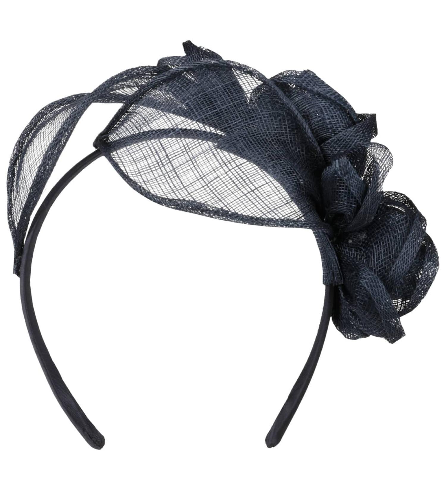 Seeberger Kaljeta Sinamay Fascinator Headpiece - Navy Bridal Hat for Special Occasions (55-59 cm) - Buy Online on GoSupps.com