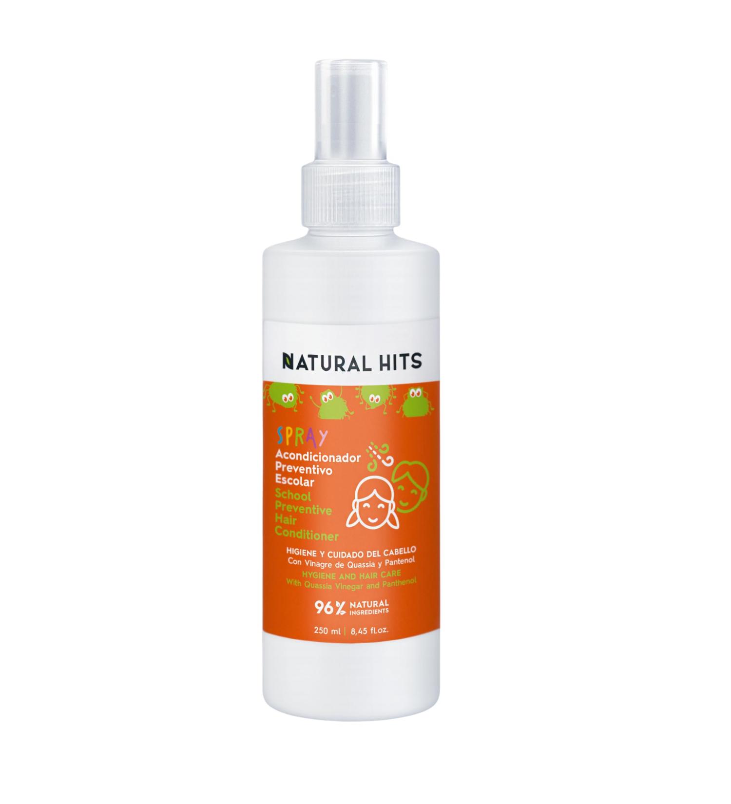 Spray Conditionneur Anti Poux Preventif avec Quassia et Vinaigre de Fruits - Empeche les poux de s adherer aux cheveux - Convient aux cuirs chevelus sensibles - 250 ml - Buy Online on GoSupps.com