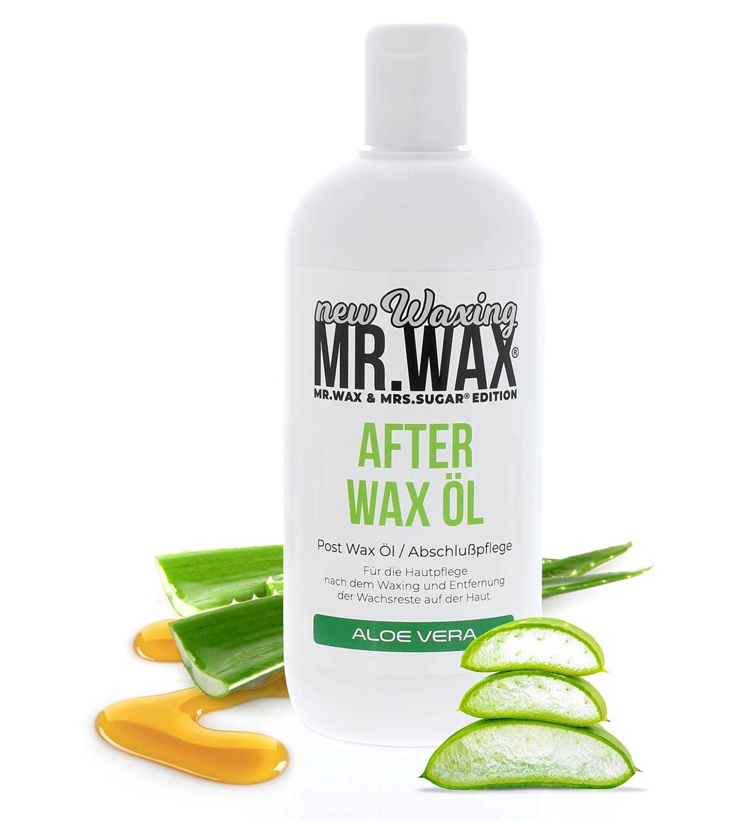 Mr. Wax After Wax Oil with Aloe Vera - 500ml | Ultimate Aftercare & Residue Removal for Waxing - Buy Online on GoSupps.com