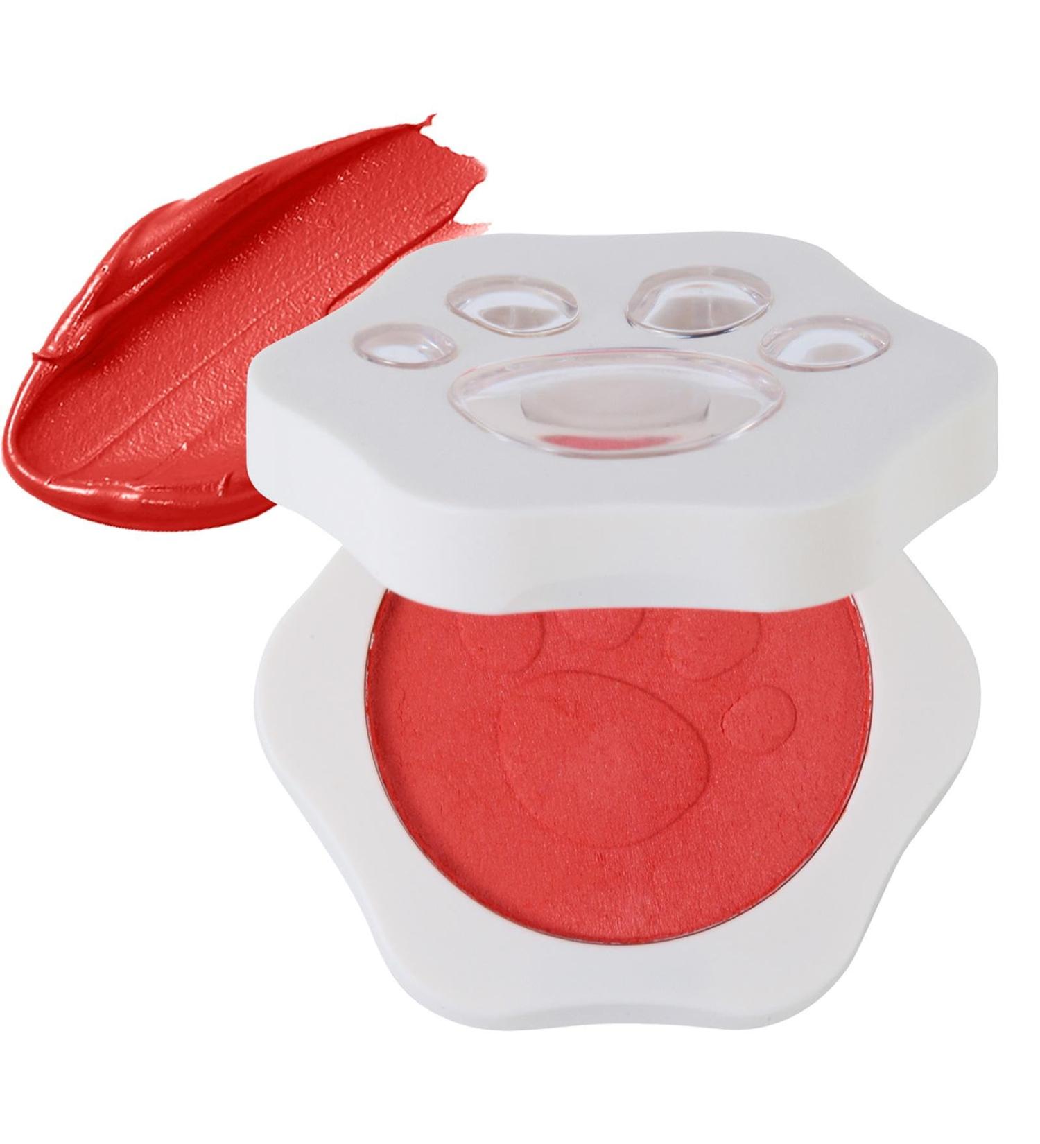 Matte Cheek Blush - Soft Cream Blush | Matte Cheek Lipstick Mud Cat's Paw Blush Face Brightening Natural Blush Cream Cat Claw Design Matte Cheek Tinted Mud Natural Blush Cream - Buy Online on GoSupps.com