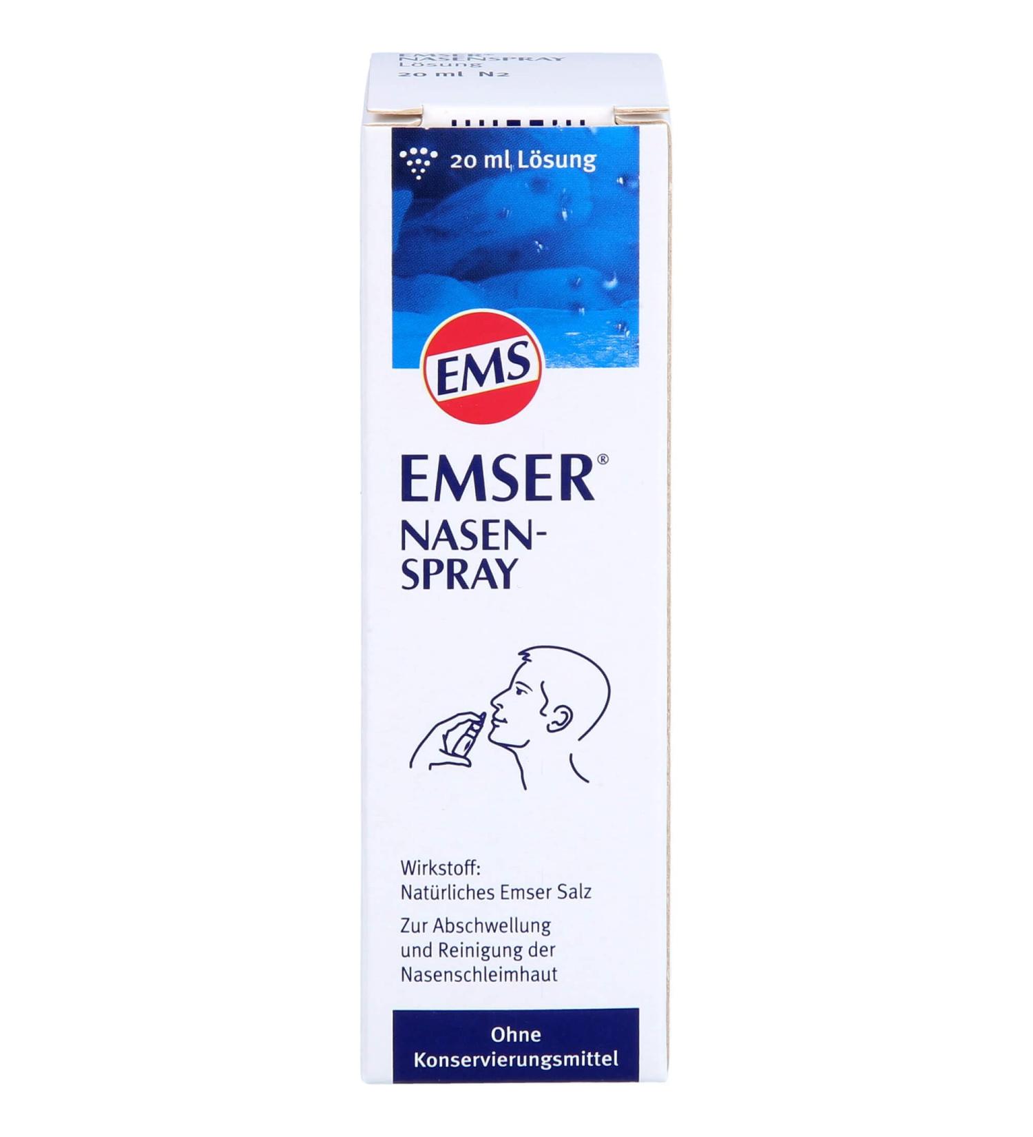 Emser Nasal Spray for Allergies & Colds - Natural Emser Salt for Kids & Adults - 20 ml - Buy Online on GoSupps.com