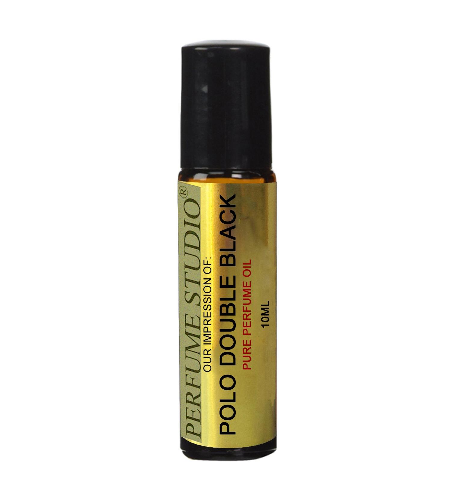 Perfume Studio IMPRESSION Perfume Oil Compatible with *(DOUBLE-BLACK)* Men Cologne. 10ml Roller Bottle 100% Pure No Alcohol Oil -(GENERIC VERSION)
