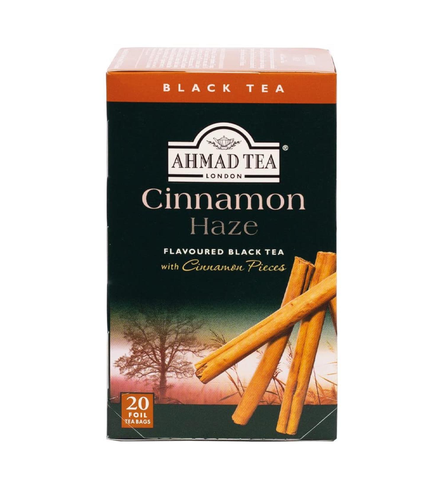 Ahmad Tea Cinnamon Haze Black Tea - 20 Teabags, 20 Count Pack - Premium Cinnamon Flavor - Buy Online on GoSupps.com