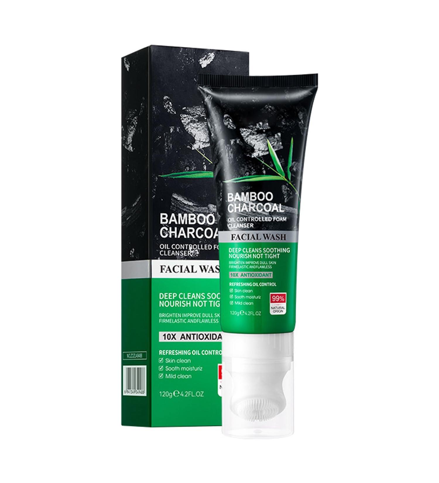 Nettoyant Facial Hydratant l'Extrait de Charbon de Bambou Mousse Nettoyante Pour Le Visage Gel Nettoyant Purifiant Visage Pour Hydrater R tr cir les Pores et Raffermir la Peau 120g - Buy Online on GoSupps.com