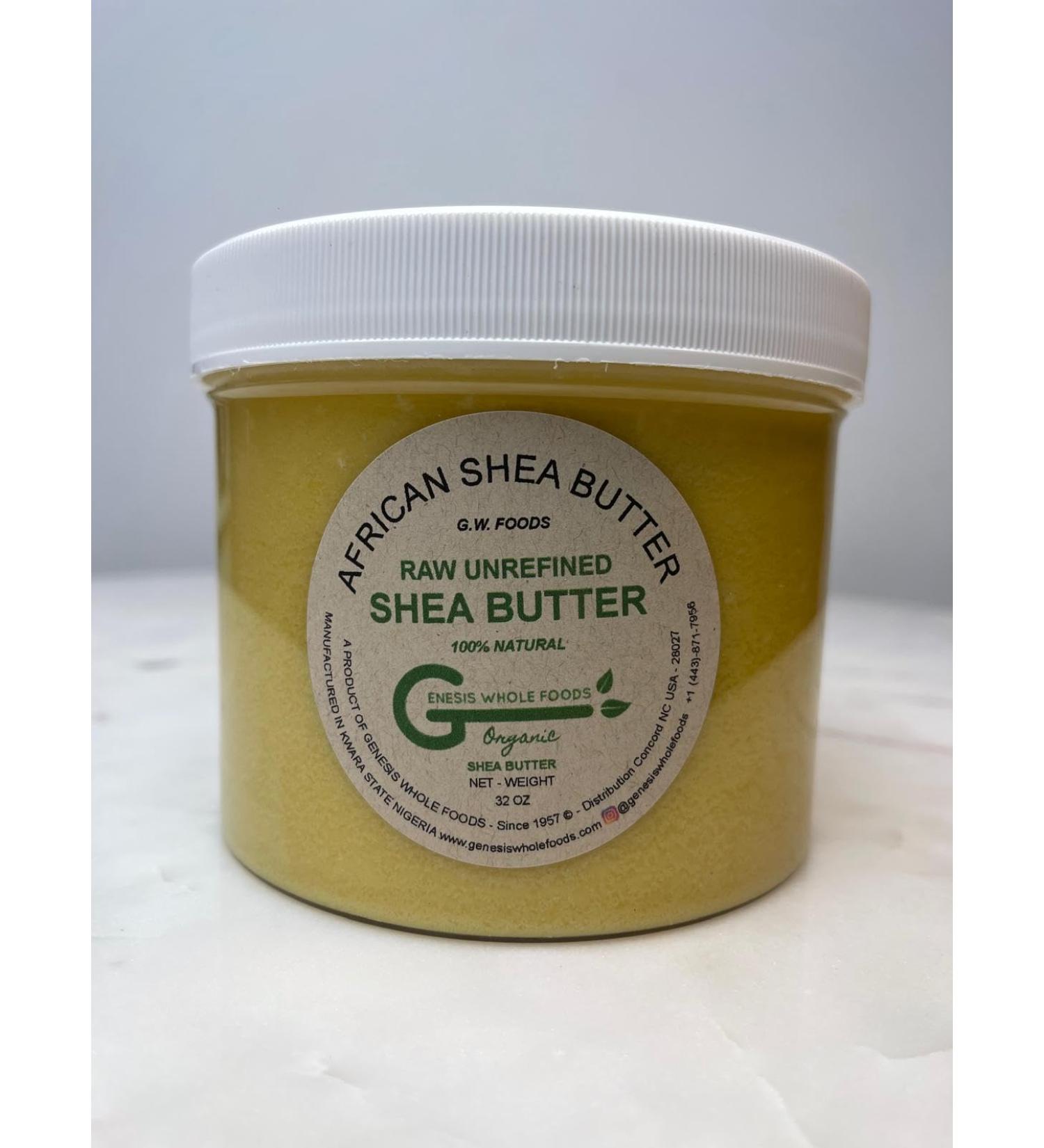 G.W.F 100% Natural Unrefined African Shea Butter 32 oz - Raw -Premium Butter for Ultimate Hydration and Repair | Skin Care | Hair Care