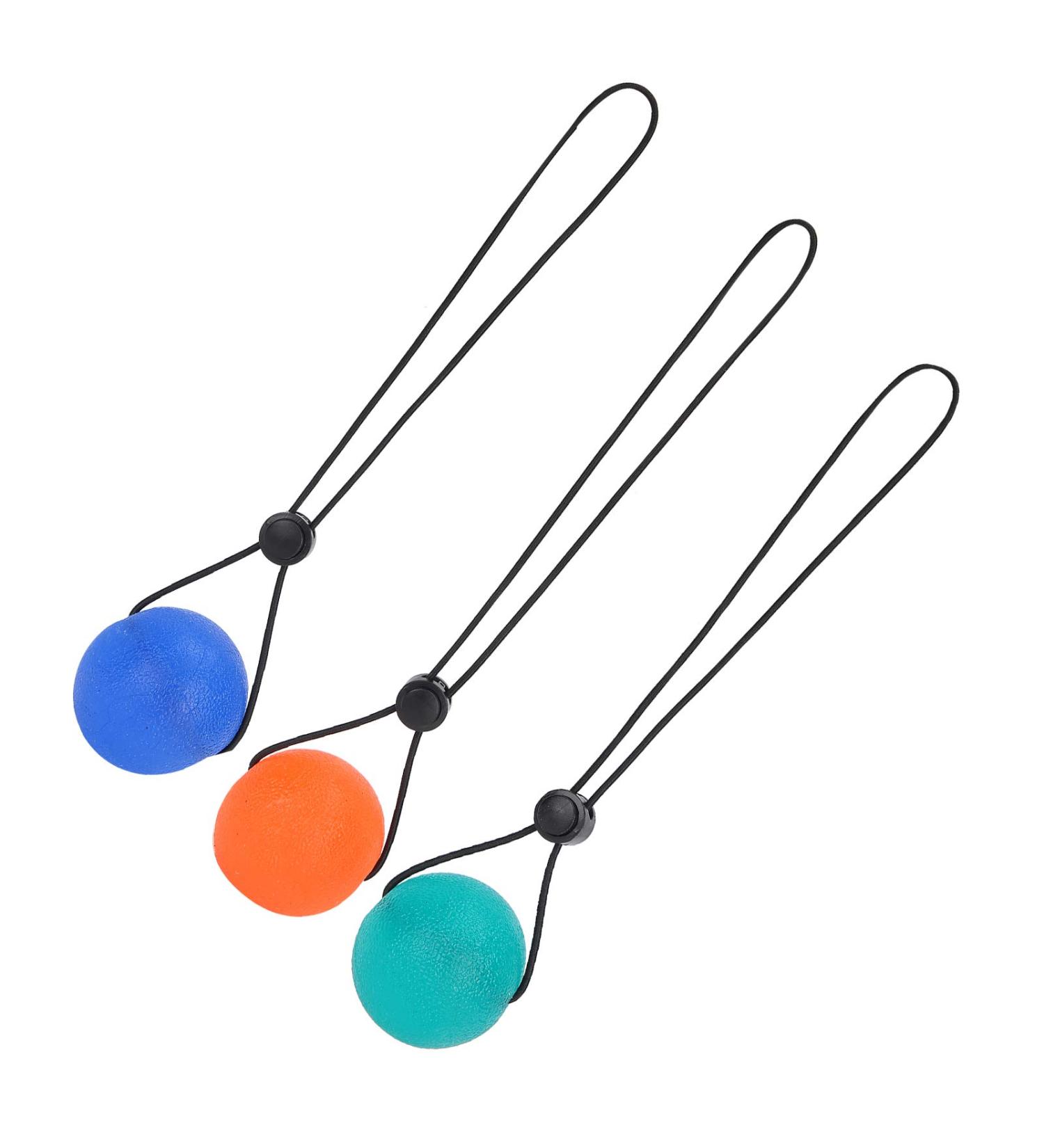 Verdant Touch Grip Ball 3 Pack Hand Wrist Rehabilitation & Strength Training Massage Balls - Blue 30 Orange 20 Green 35  - Buy Online on GoSupps.com
