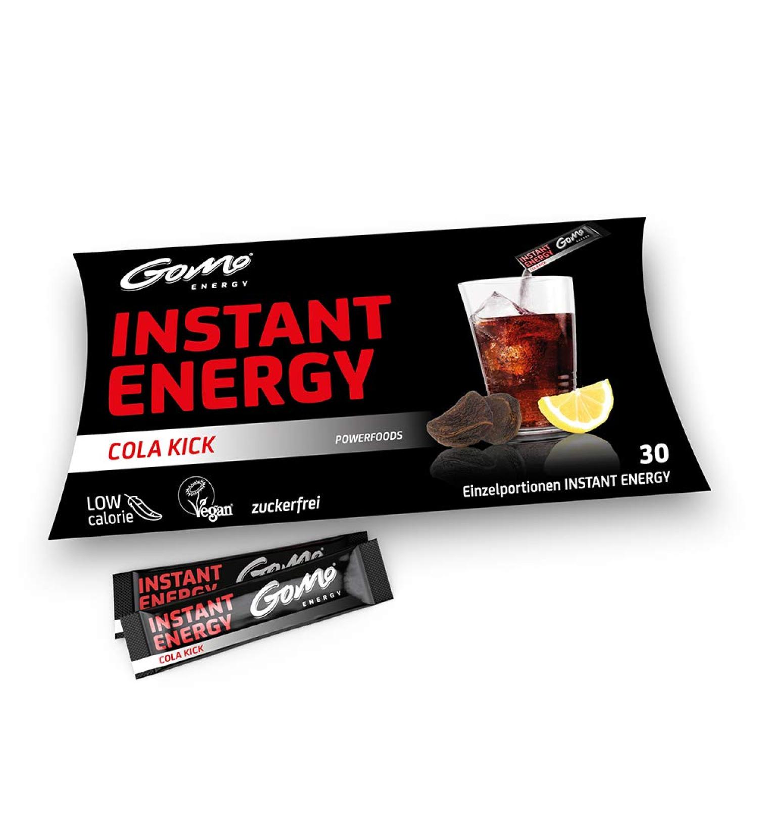 GoMo ENERGY Cola Zero Energy Drink | Improve Physical and Mental Abilities | Super Powerful Energy Booster | Low Calorie Vegan Sugar Free Drink | COLA KICK 30 Servings - Buy Online on GoSupps.com