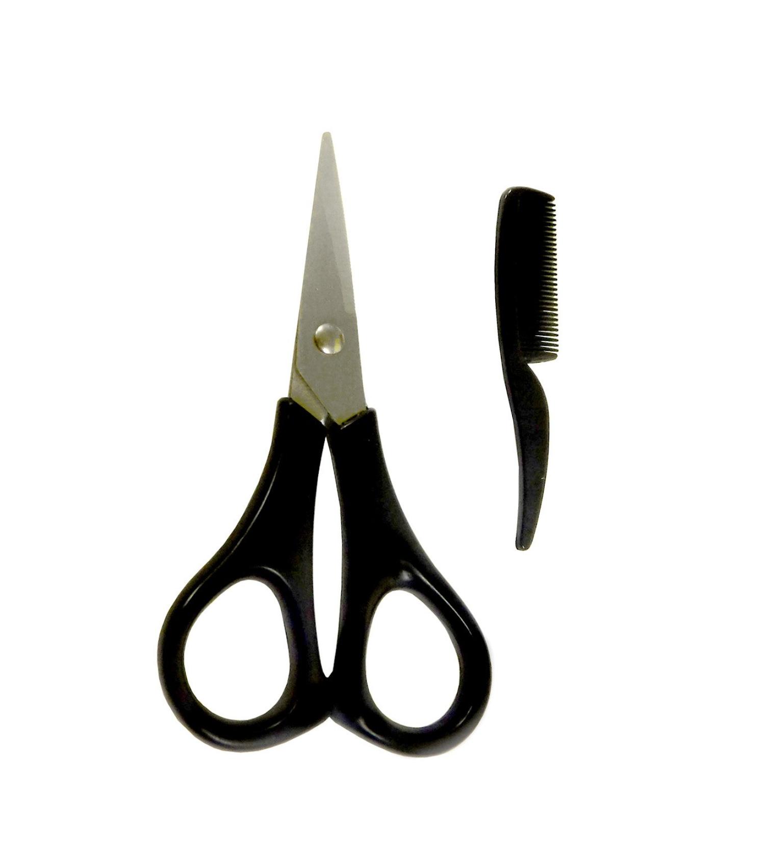 Adoro Mustache and Beard Grooming Scissors and Comb Set