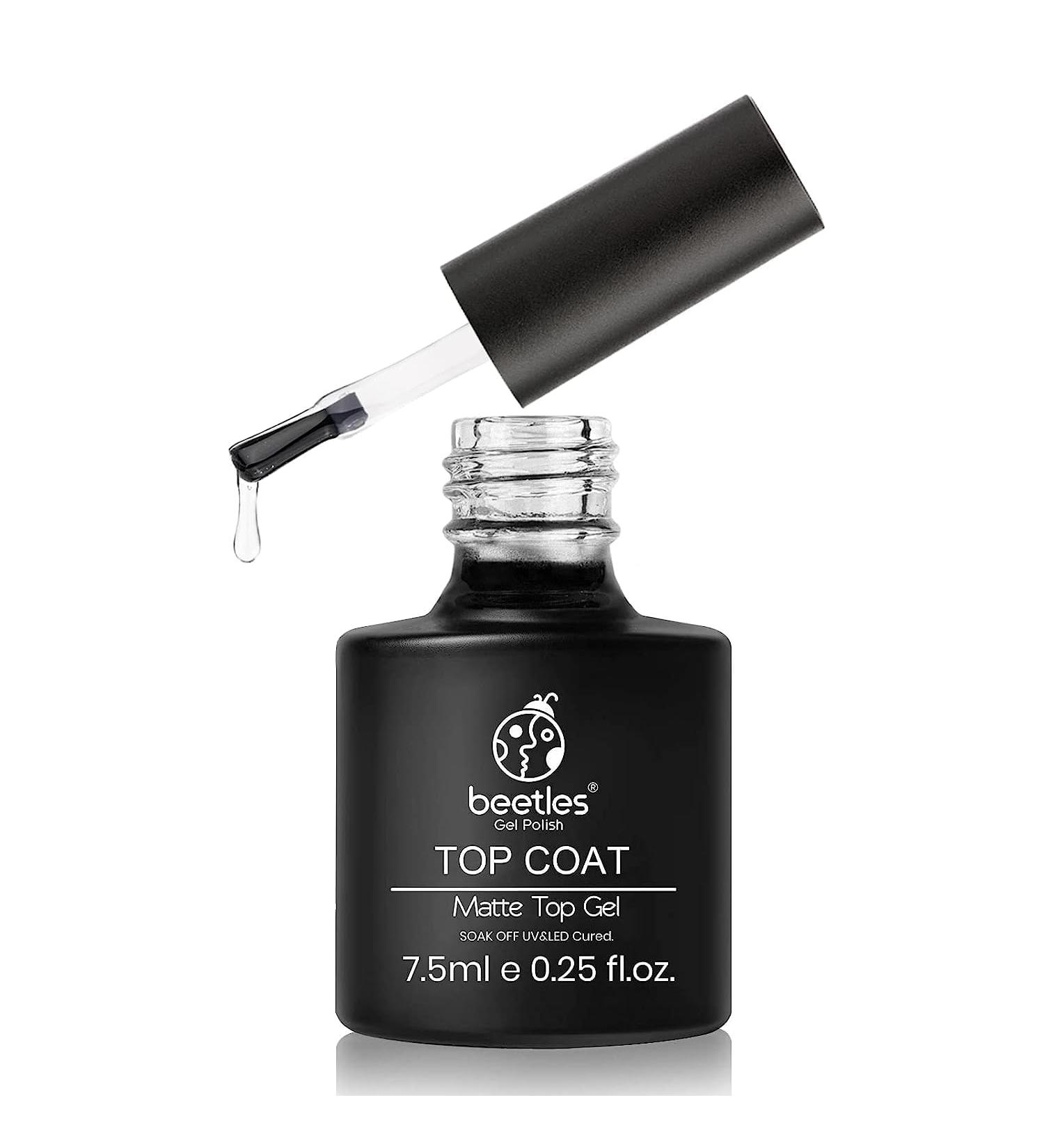 Beetles Matte Gel Top Coat - No Wipe Matte Top Coat Soak Off Nail Lamp Polish Matte Nail Polish Finish and Long Lasting Set for Women Kit - Buy Online on GoSupps.com