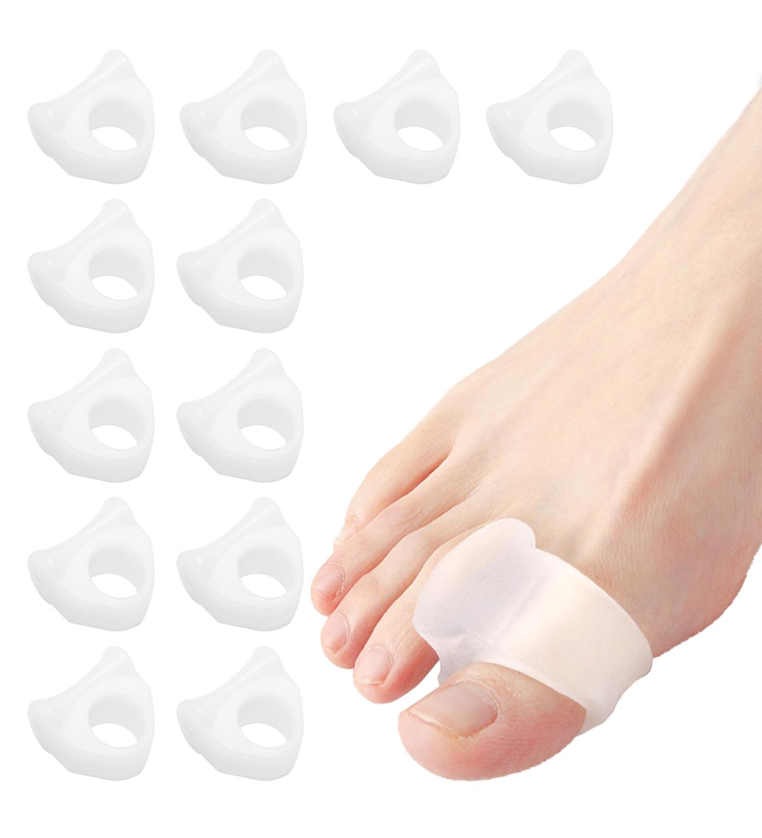 Ikkab Gel Toe Spreader - 12 PCs Silicone Toe Separator for Hammer Toe Bunions & Overlapping Toes - Pain Relief & Pressure Relief - Buy Online on GoSupps.com
