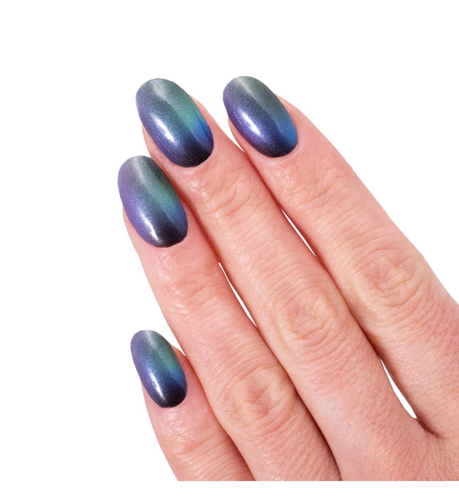 Glamsy Magic Space Holo Effect Nail Wraps - 24 Self-Adhesive Ultra-Thin Nail Films for Stunning Nails - Buy Online on GoSupps.com