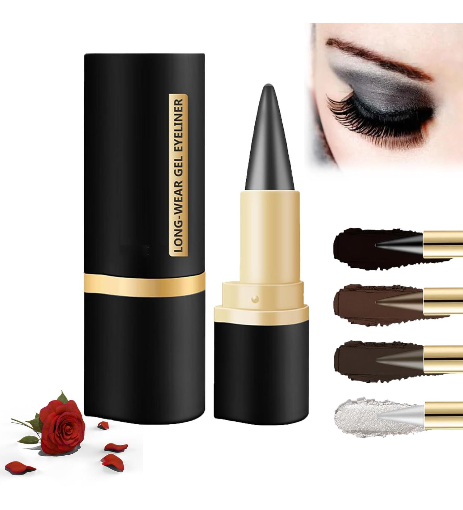 Kaylines Eyeliner Pen Gel Eyeliner Eyeliner Pen Gel - Quick Drying Formula Eye Liner Dodorado Eyeliner Rationalu Gel Eyeliner Long Wear Gel Eyeliner Natural Black Eyeliner Cream Waterproof (#03) - Buy Online on GoSupps.com