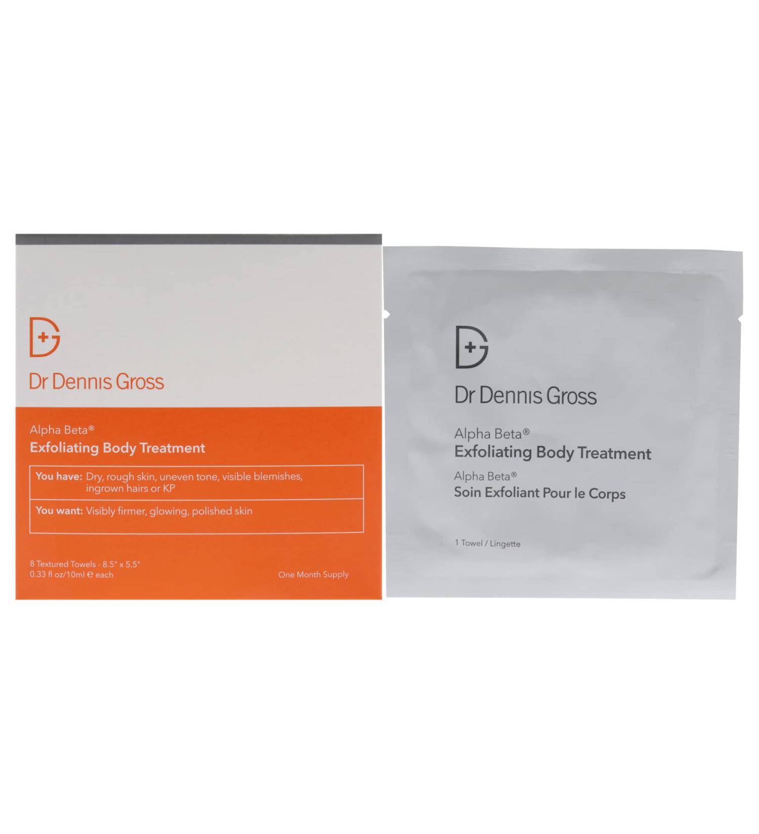 Dr. Dennis Gross Alpha Beta Exfoliating Body Treatment Pads Unisex 8 oz - Buy Online on GoSupps.com