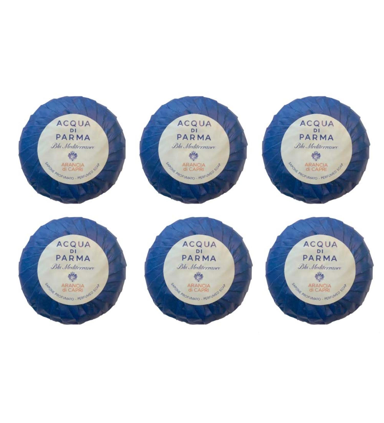 Acqua di Parma Blu Mediterraneo Arancia di Capri Wrapped Soaps 50 grams - Set of 6