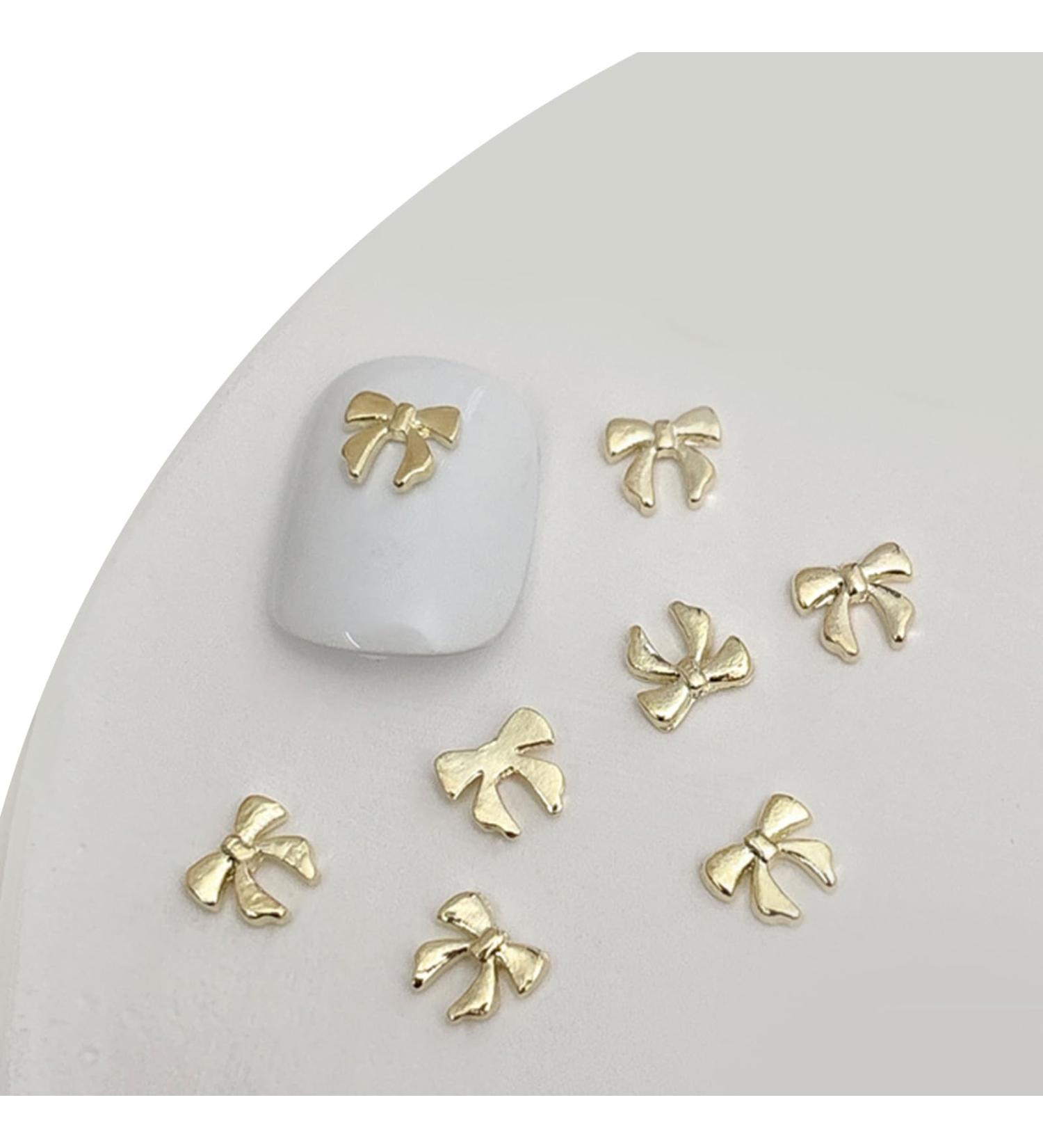 3D Metal Nail Nail Embellishments 20pcs Bowknot Nail Decorations For Individual Styles Nail Embellishments 07gold - Buy Online on GoSupps.com