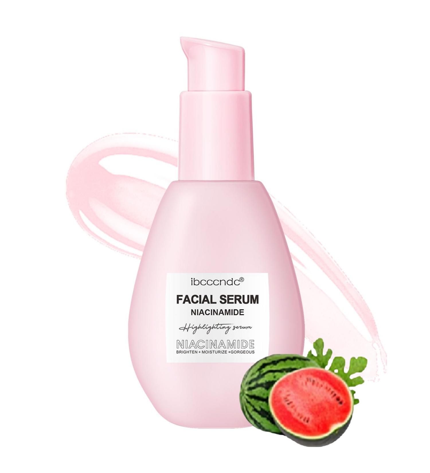 Brightening Watermelon Serum | Hydrating Glow Dew with Hyaluronic Acid & Vitamin E for Even Skin Tone | 60ml Facial Serum for Dark Spots & Smooth Skin - Buy Online on GoSupps.com