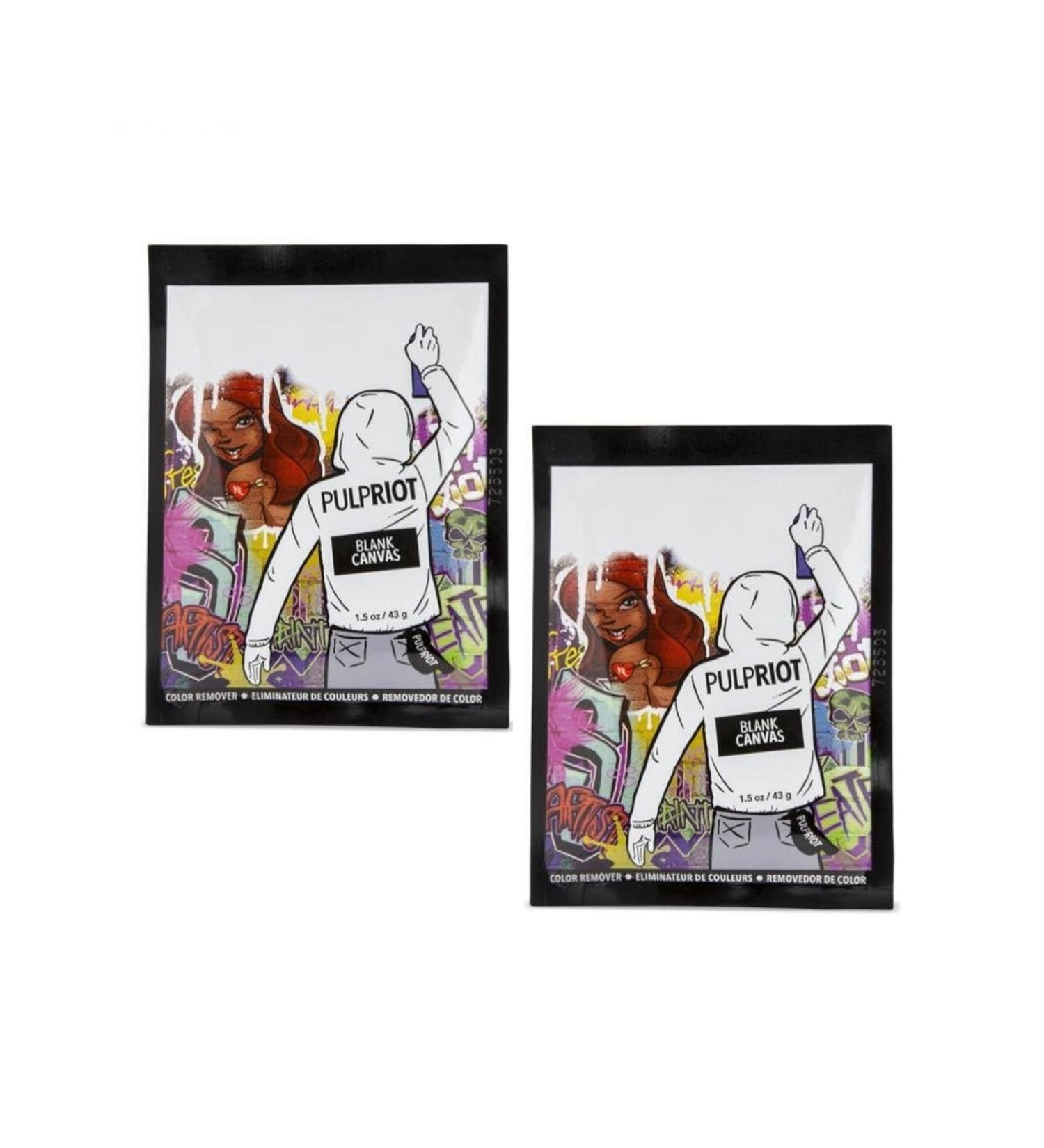 Pulp Riot Blank Canvas Color Remover Packets x2 - Fast & Effective Color Removal - Buy Online on GoSupps.com