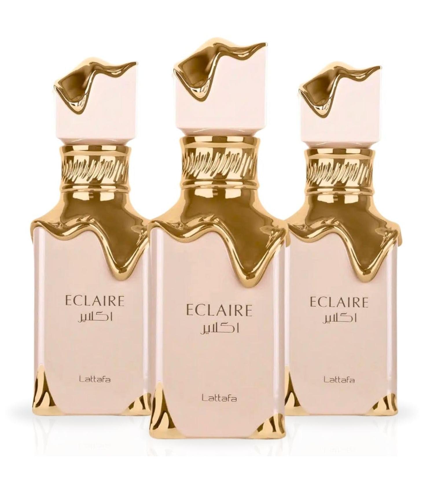 LATTAFA Eclaire EDP Spray 100ML (3.4 OZ) Long Lasting Enchanting Fragrance For Women. (PACK OF 3) Musky Caramel Floral Vanilla Sweet - Buy Online on GoSupps.com