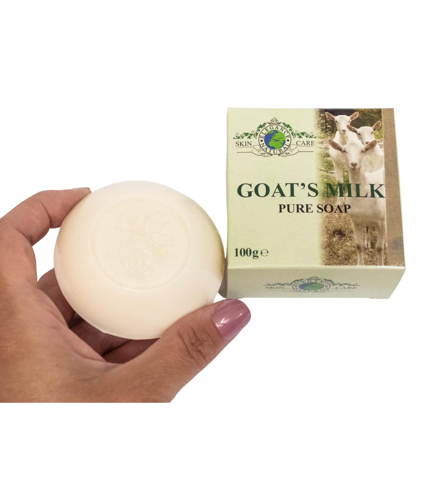 Goats Milk Pure Soap 100g Triple Milled Hand Finished Luxury Gift Boxed Elegance Natural Skin Care - Buy Online on GoSupps.com