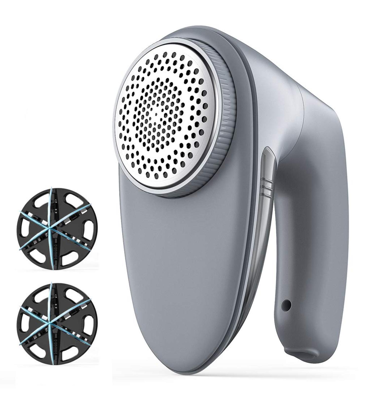 Bymore Fabric Shaver 2021 - Electric Lint Remover with 6-Leaf Blades & Anti-Size 65mm Mesh - Gray - Buy Online on GoSupps.com