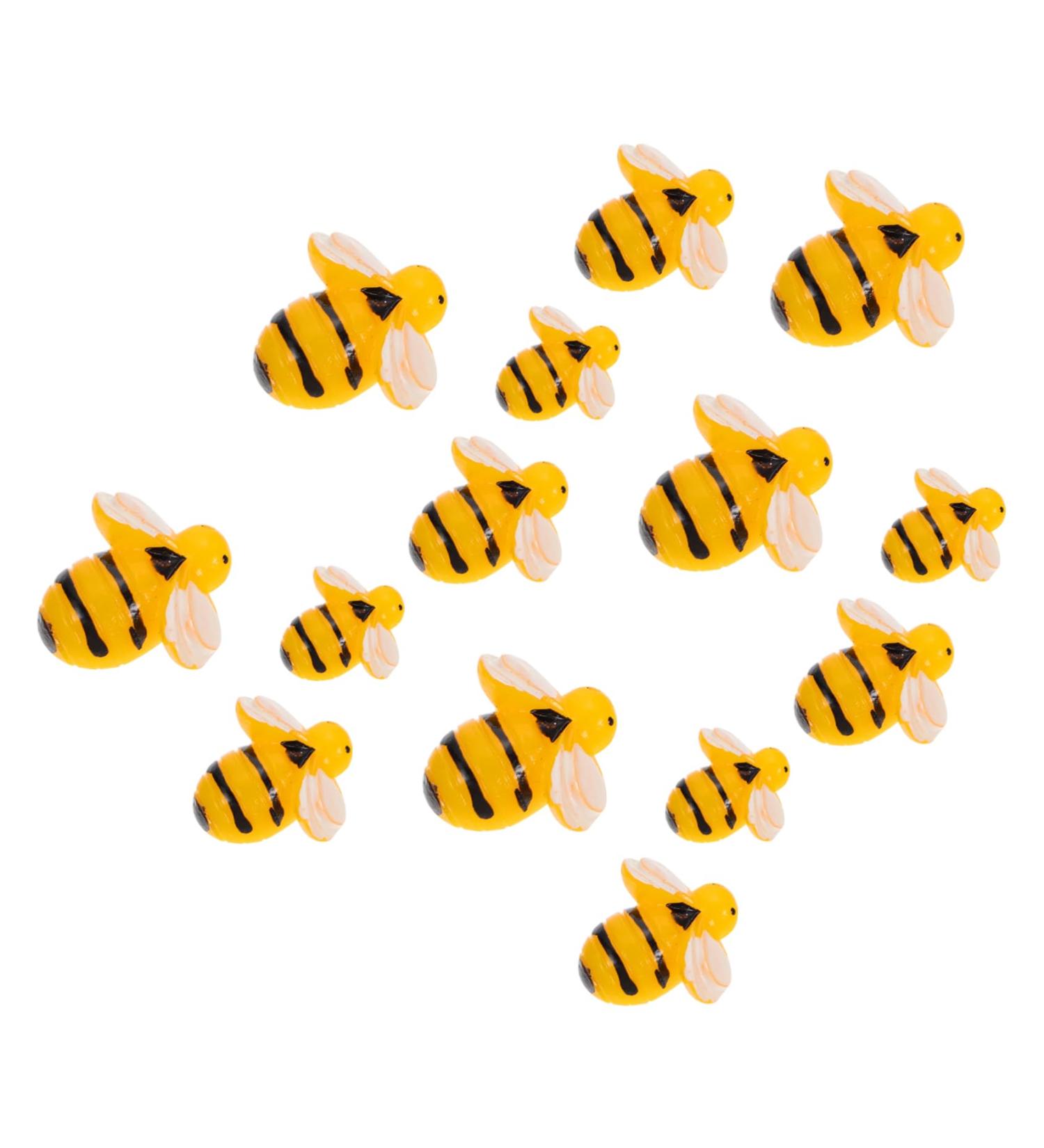 30pcs Simulation Bee Hair Barrettes Hair Clip 3d Resin Slices Resin Bee Ornament Ladybug Child Charm - Buy Online on GoSupps.com