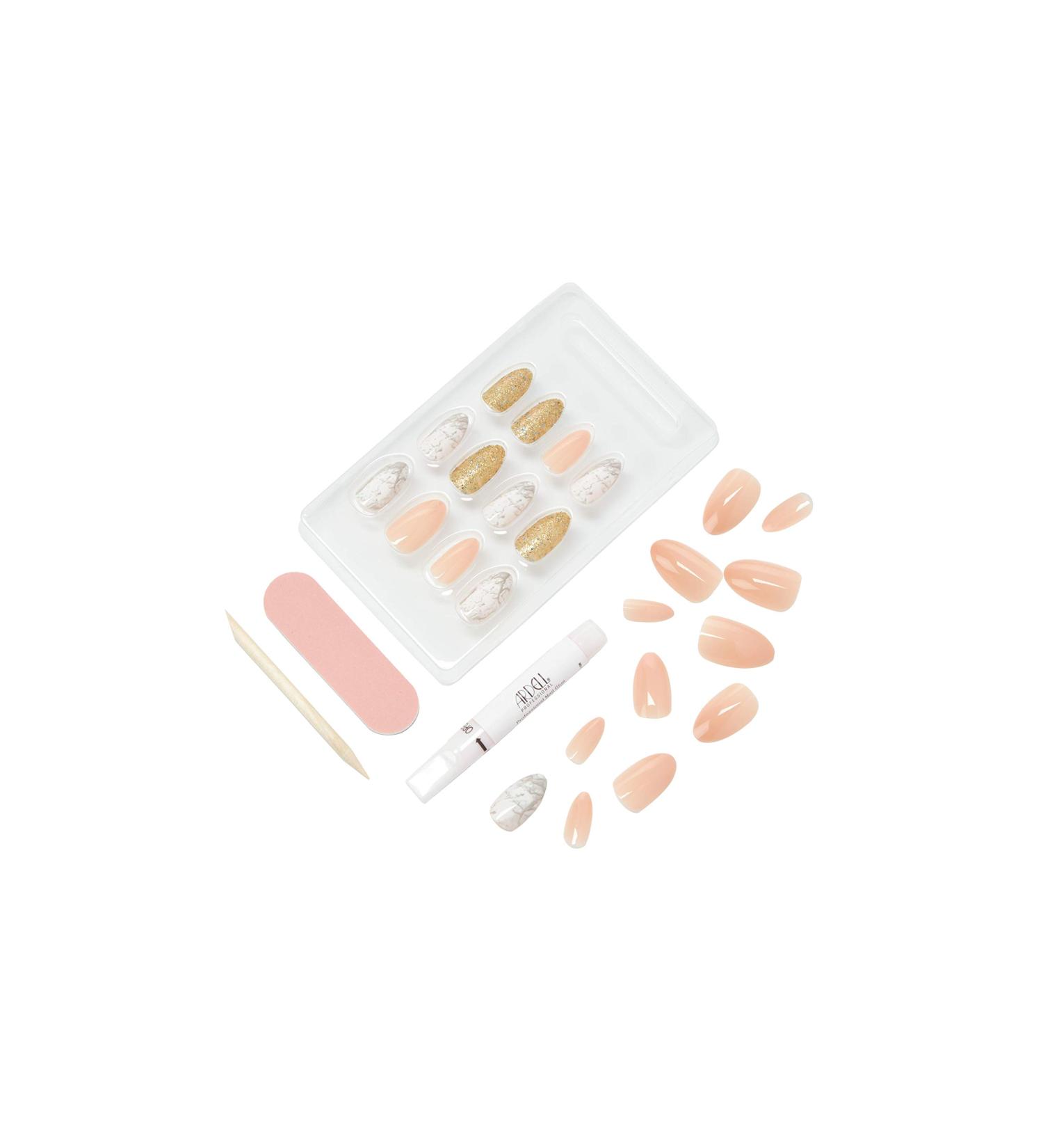 Ardell Nail Addict Premium Pink Marble & Gold | 0.07 oz (2 g) - Buy Now! - Buy Online on GoSupps.com