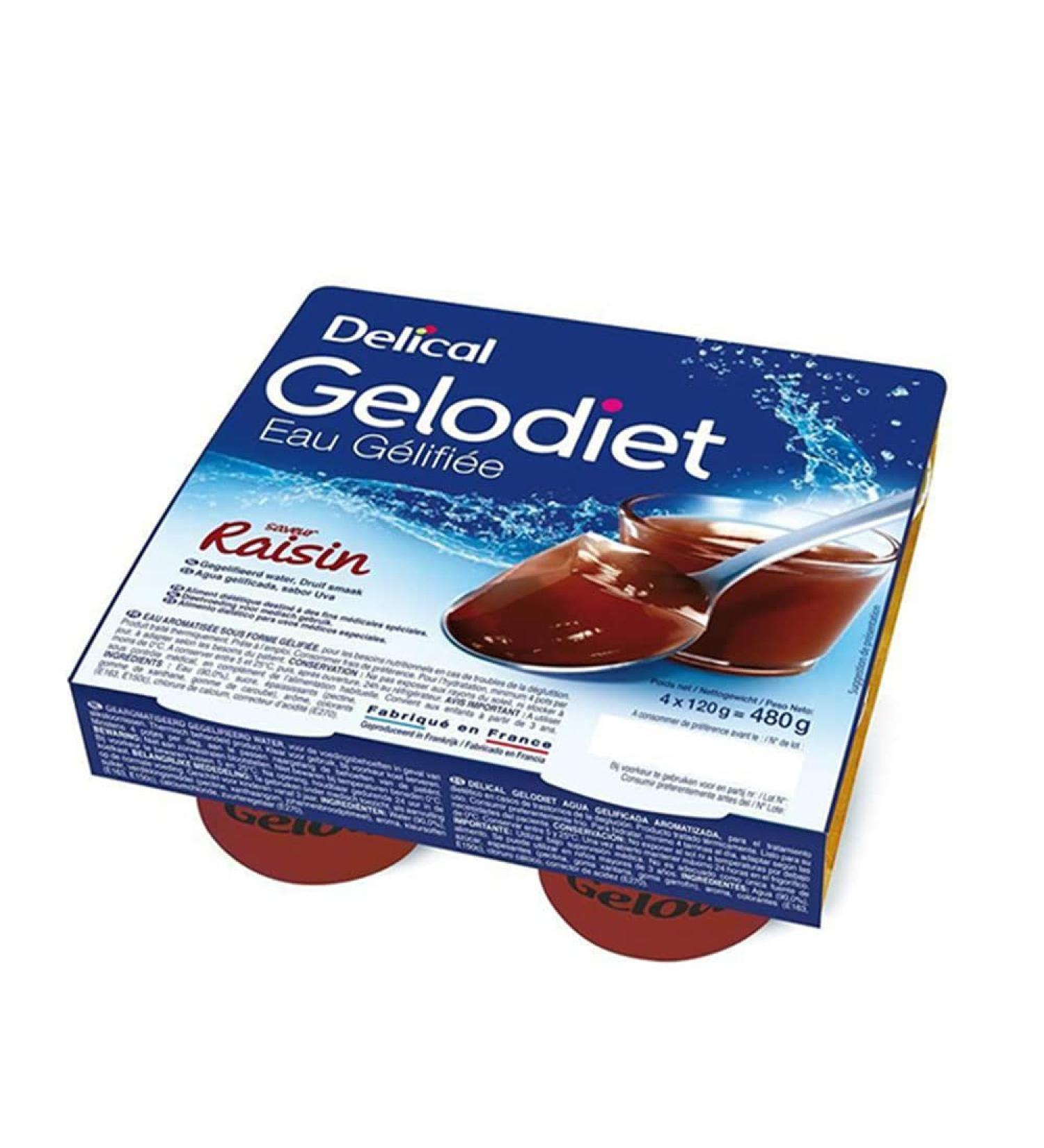Delical Gelified water 4x120g Gelodiet Delical