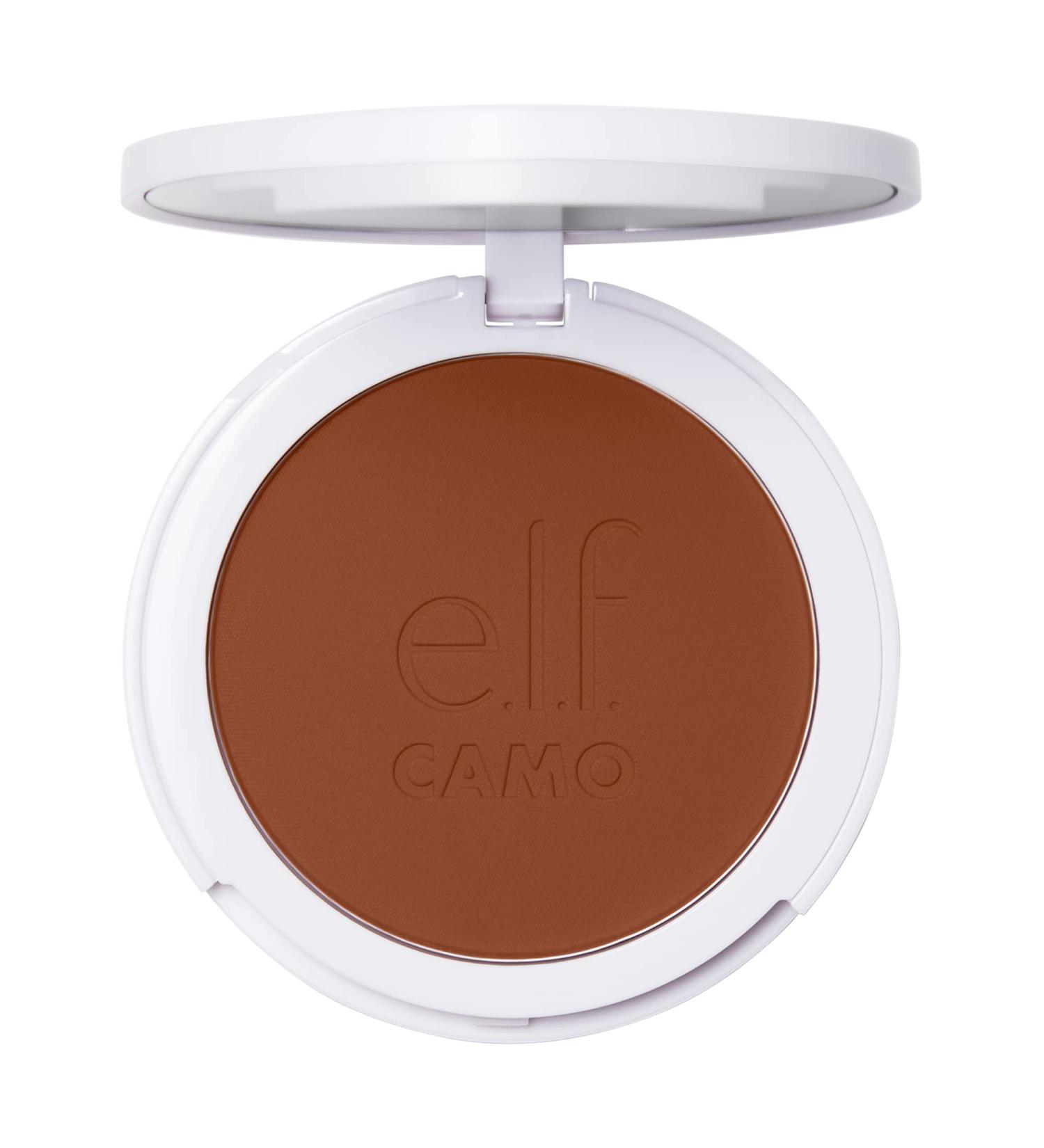 e.l.f. Camo Powder Foundation Deep 530 W | Primer-Infused Lightweight Formula | Long-Lasting Medium-to-Full Coverage | 8g Pack - Buy Online on GoSupps.com