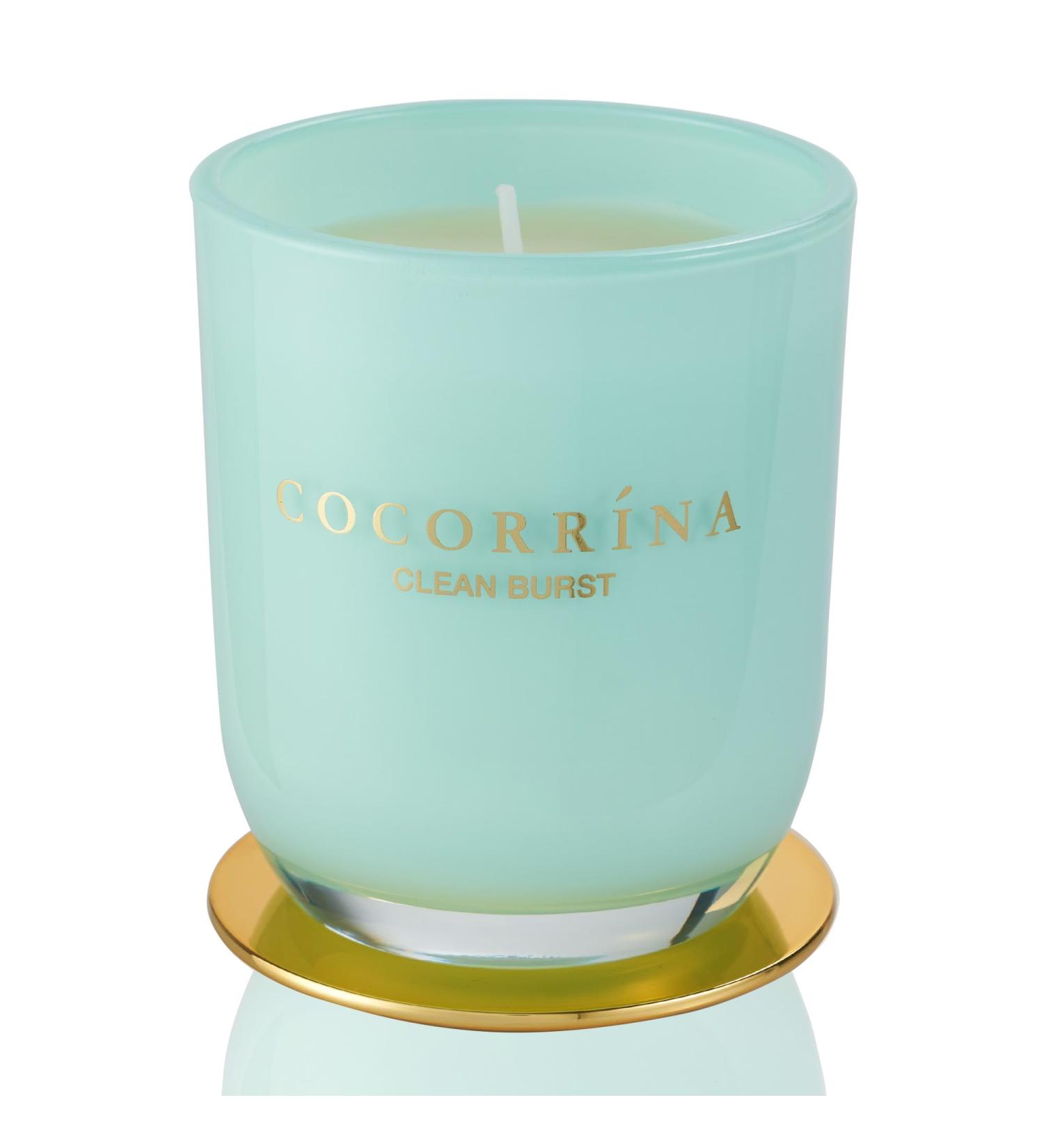 Cocorr na Candle fragrance candle in a glass - clean burst burning time up to 22 hours natural soy candle Christmas gift candle 180g clean burst 180g